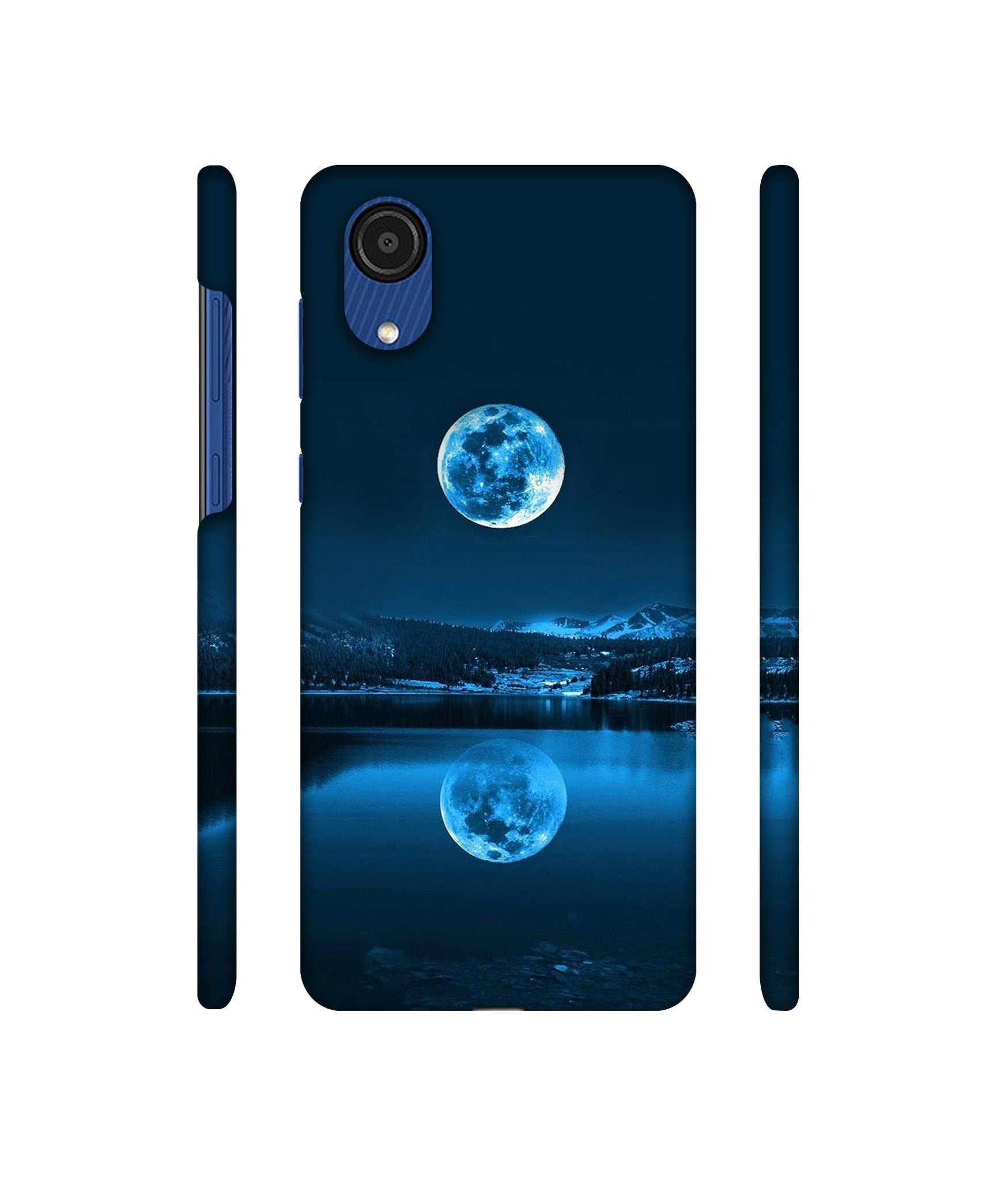 Moon Pattern Print Designer Hard Back Cover for Samsung Galaxy A03 Core
