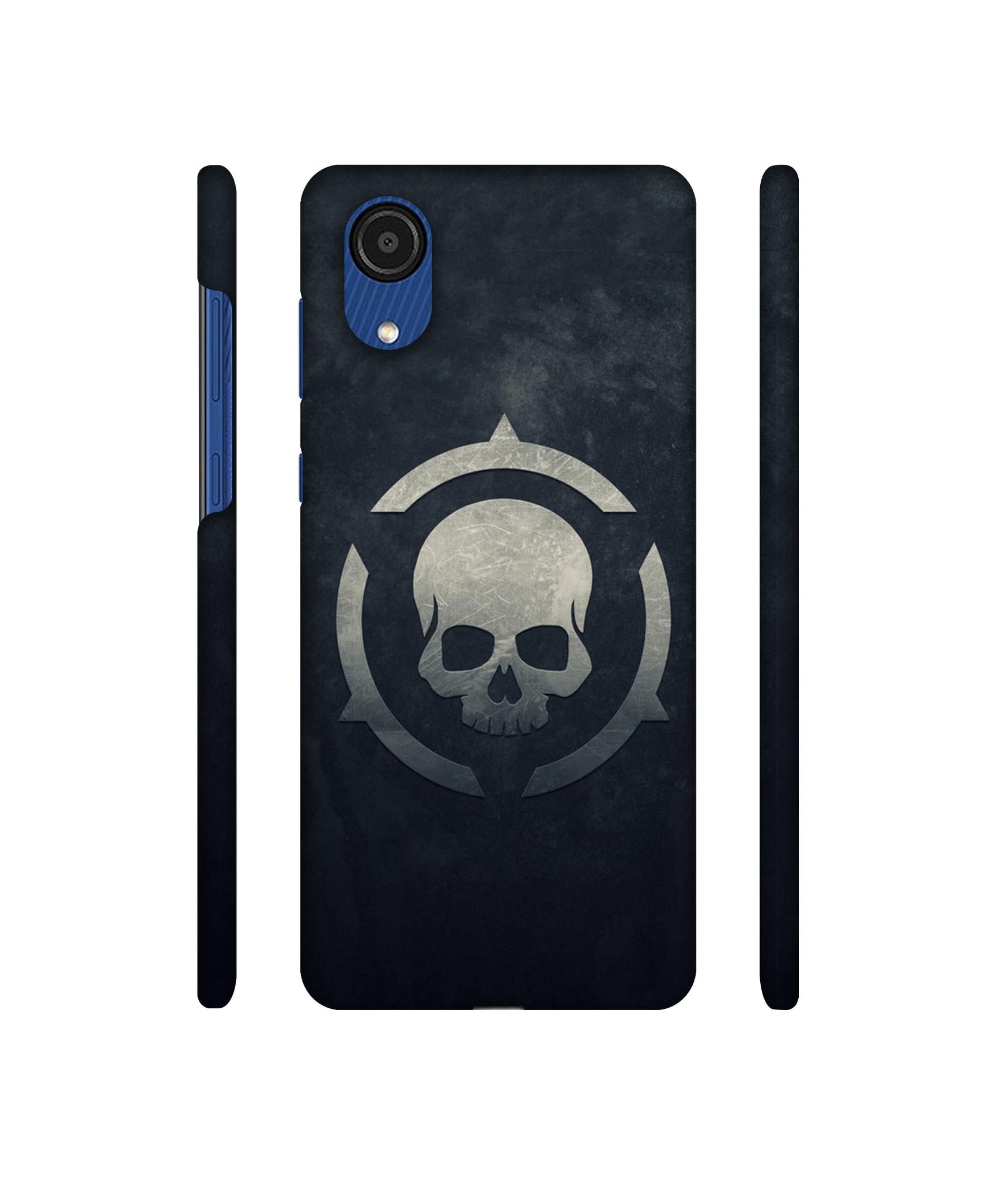 Skull Pattern Print Designer Hard Back Cover for Samsung Galaxy A03 Core