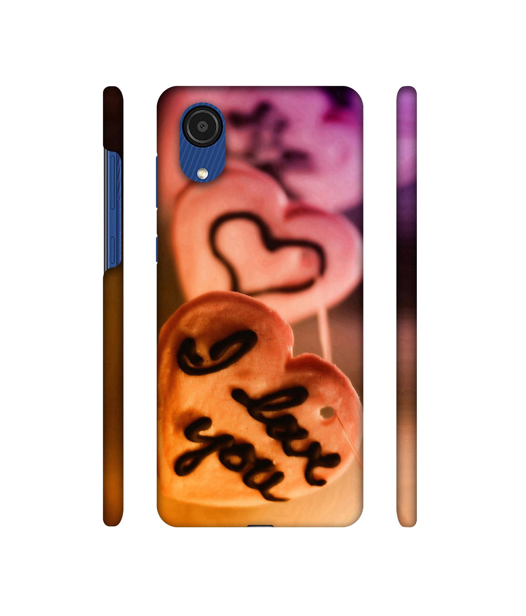 I Love you Designer Hard Back Cover for Samsung Galaxy A03 Core