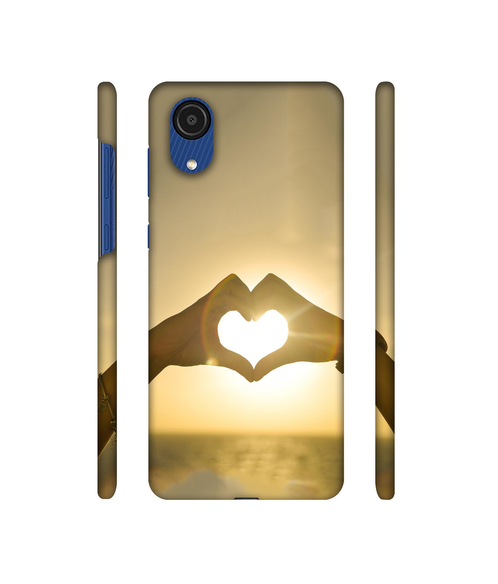 Heart in Hand Shape Designer Hard Back Cover for Samsung Galaxy A03 Core