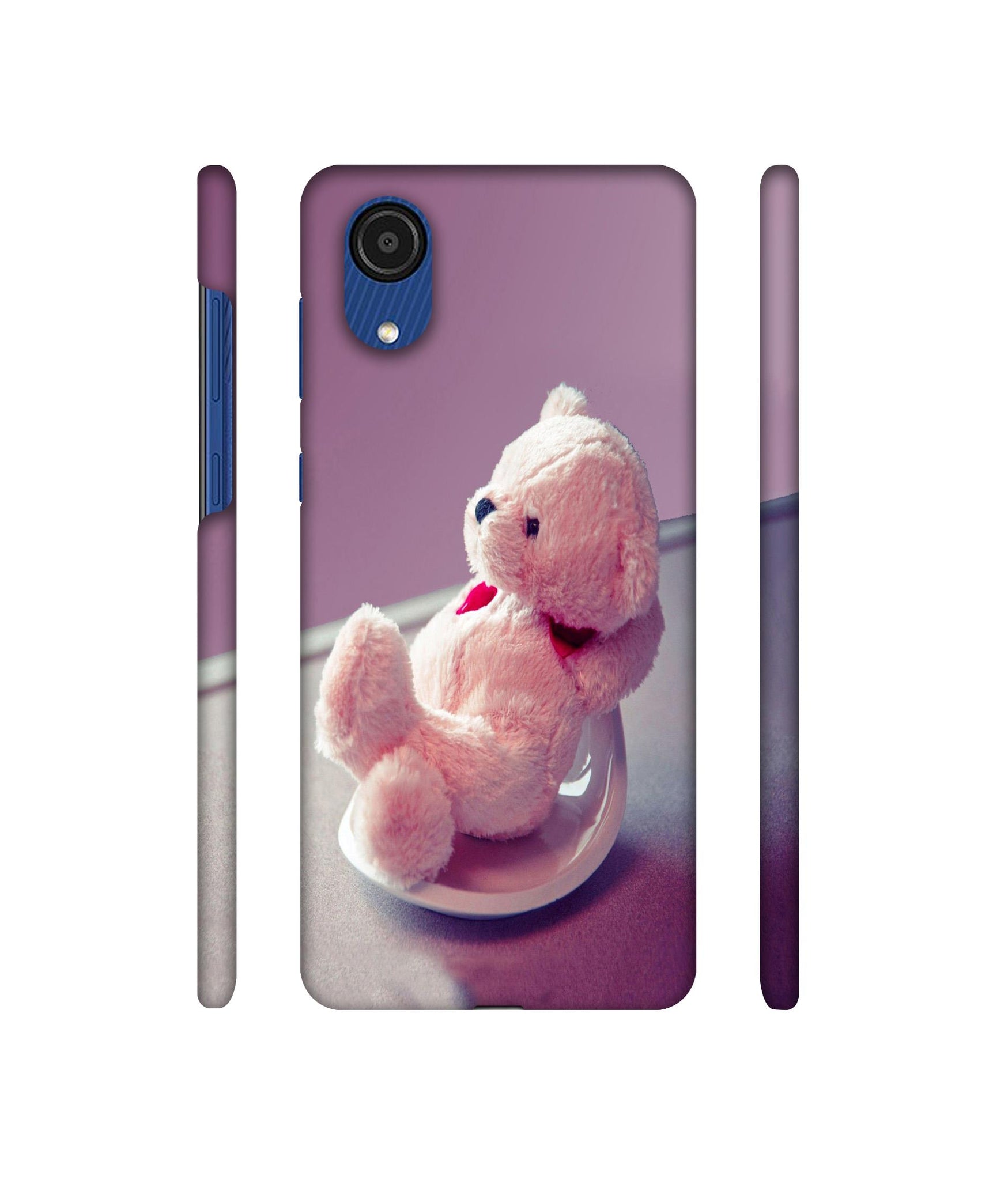Cute Teddy Bear Designer Hard Back Cover for Samsung Galaxy A03 Core