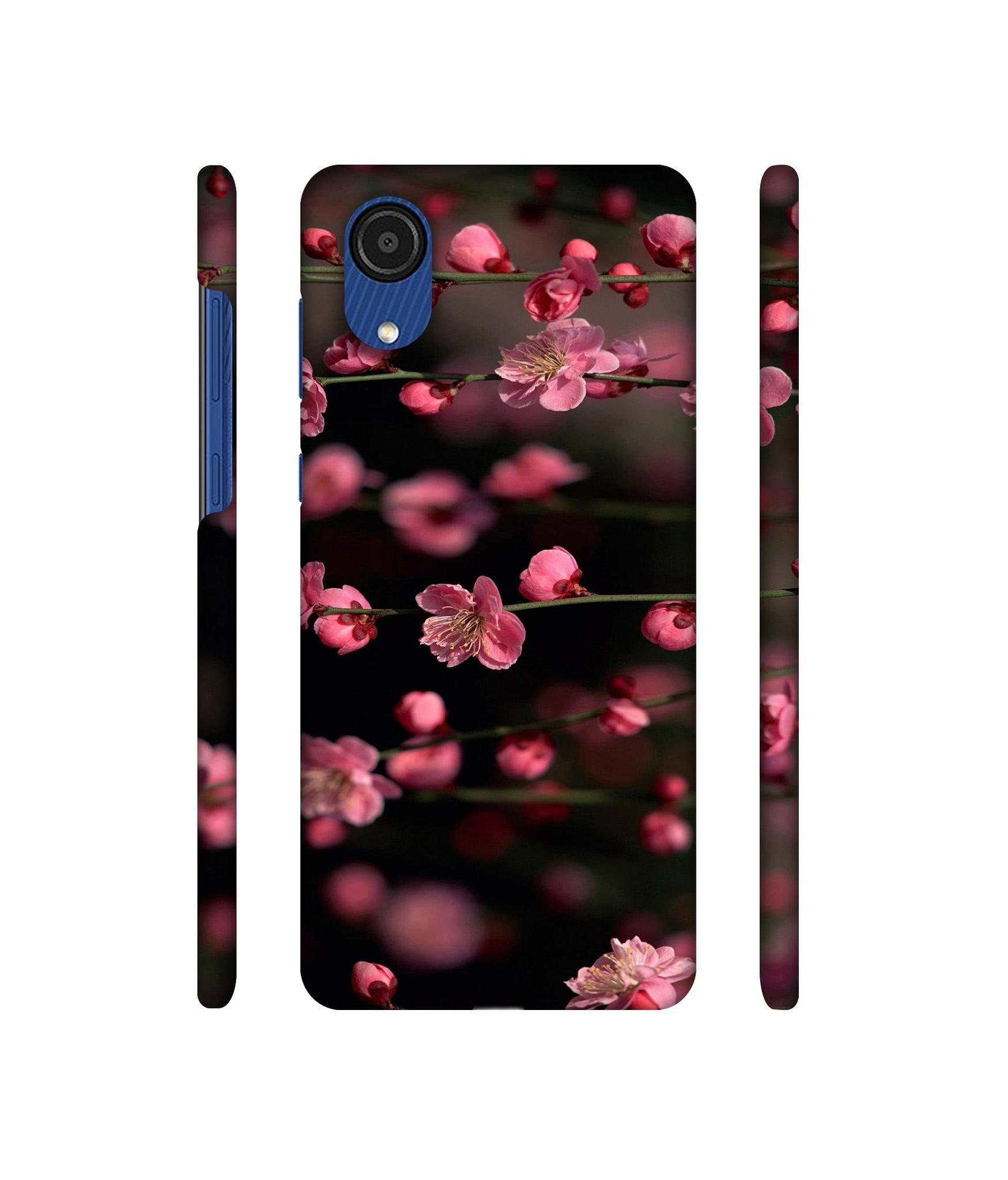 Pink Flowers Designer Hard Back Cover for Samsung Galaxy A03 Core