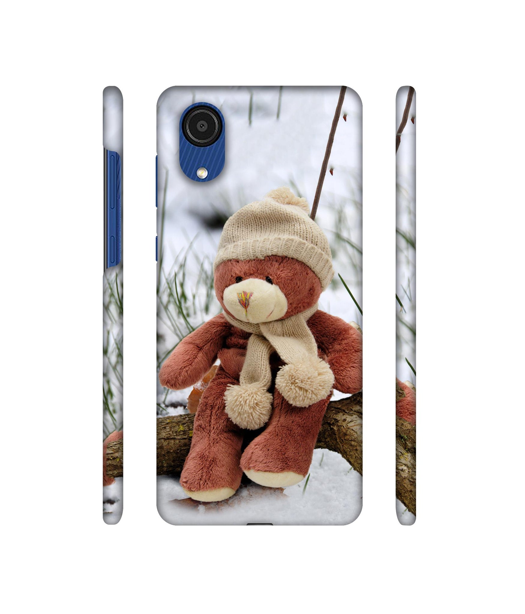 Woolen Bear Designer Hard Back Cover for Samsung Galaxy A03 Core
