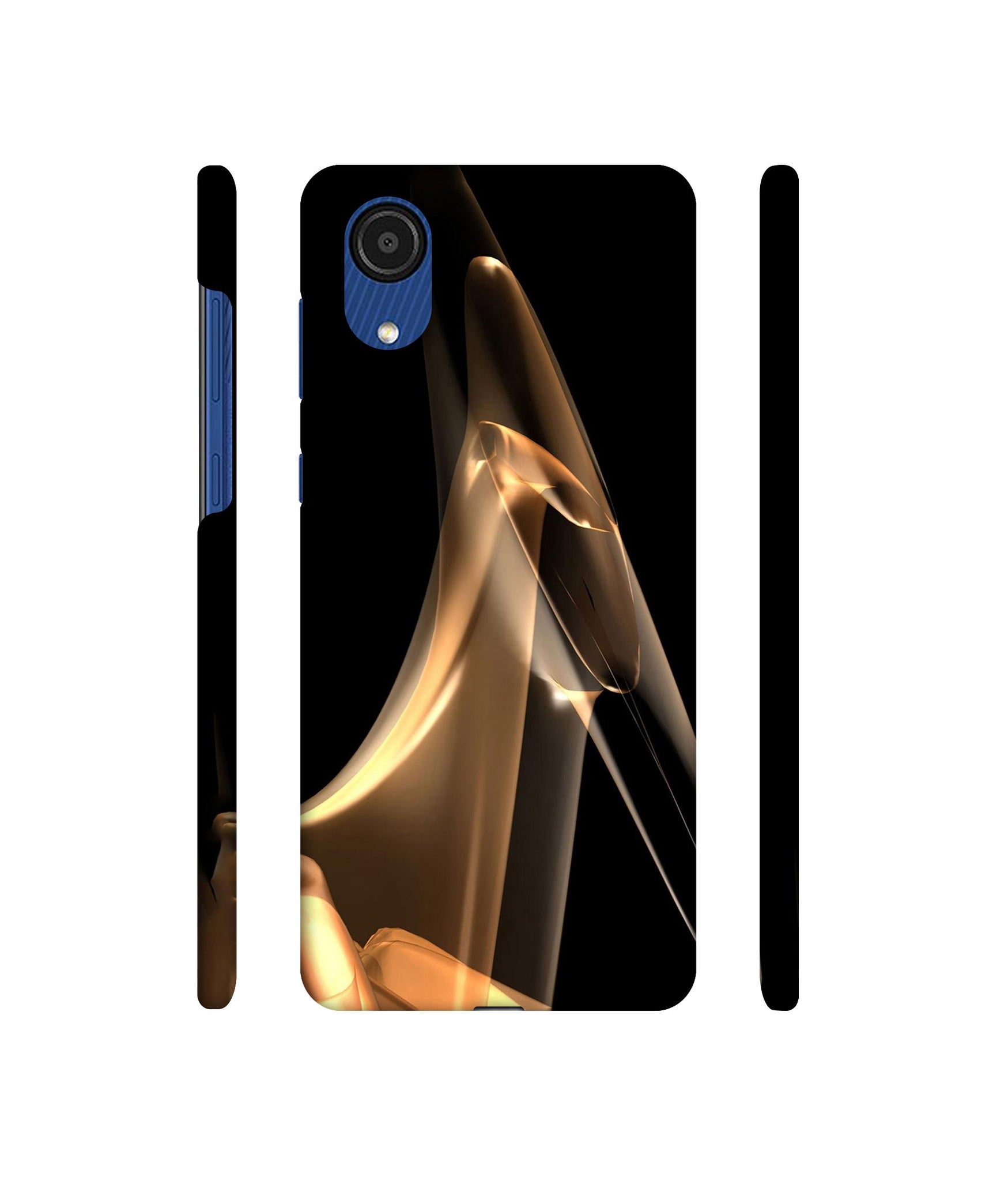 Gold Smoke Designer Hard Back Cover for Samsung Galaxy A03 Core