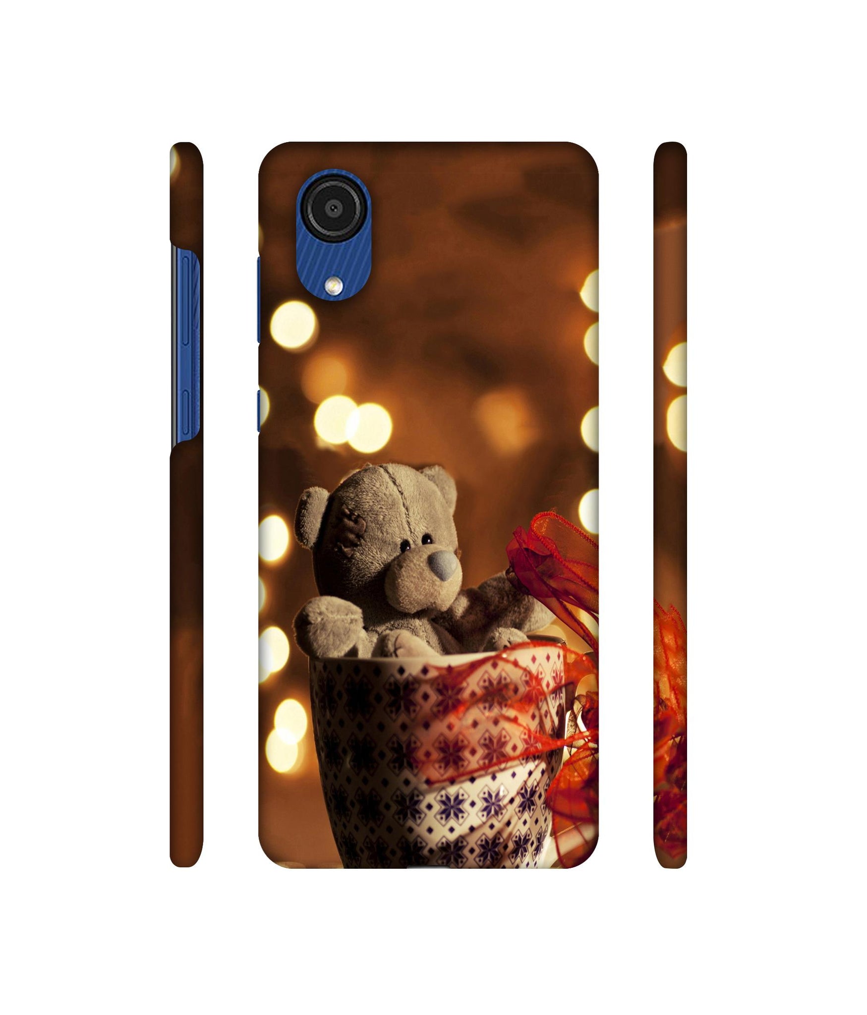 Teddy In Cup Designer Hard Back Cover for Samsung Galaxy A03 Core