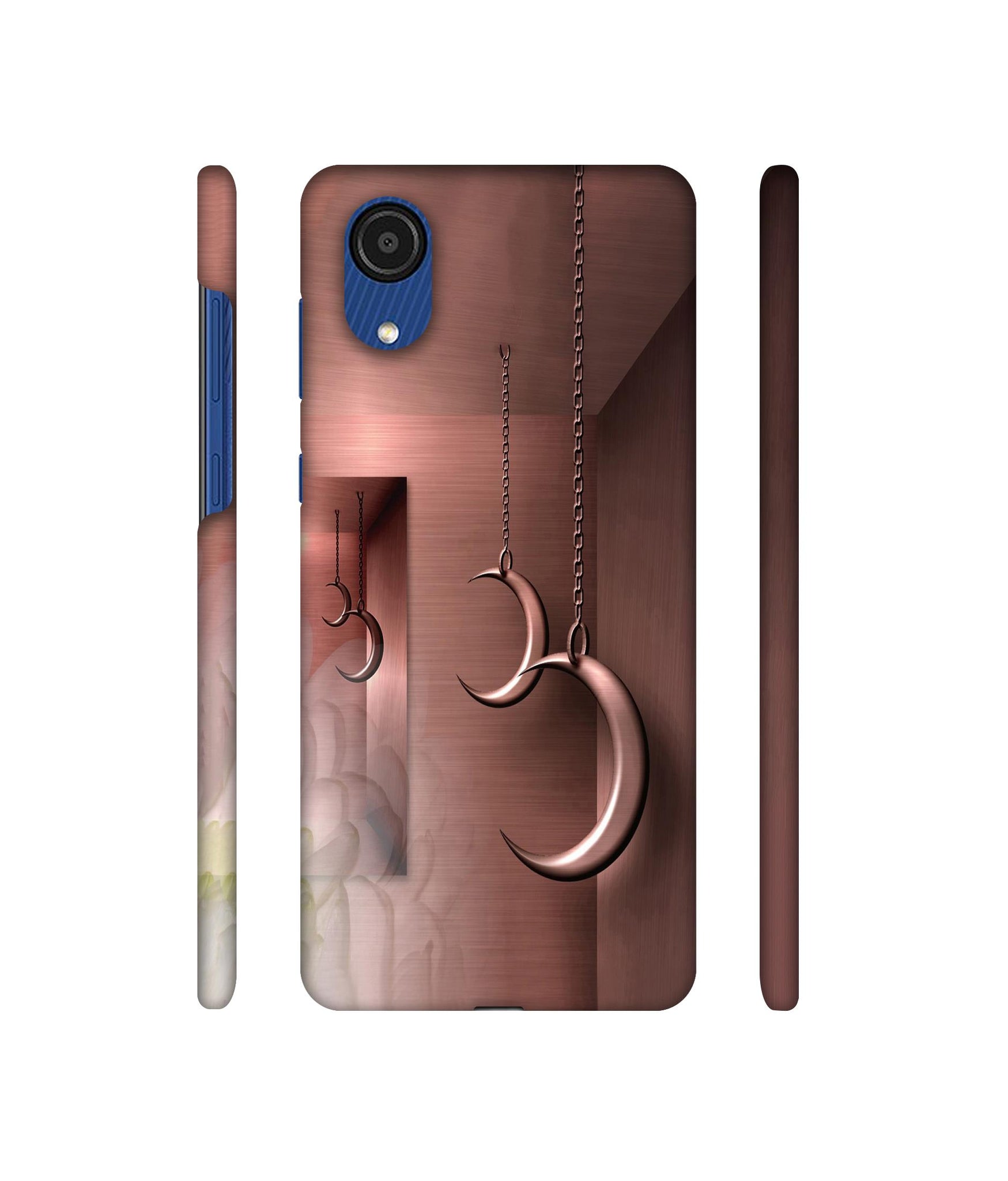 Flower Metal Designer Hard Back Cover for Samsung Galaxy A03 Core