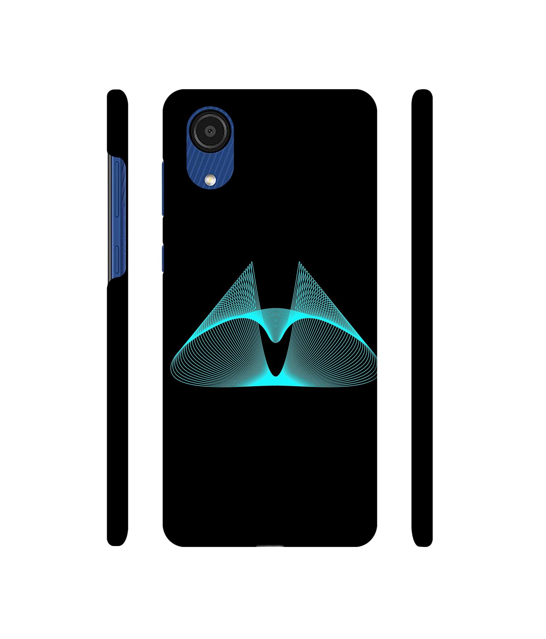 Mesh Shape Glitter Designer Hard Back Cover for Samsung Galaxy A03 Core