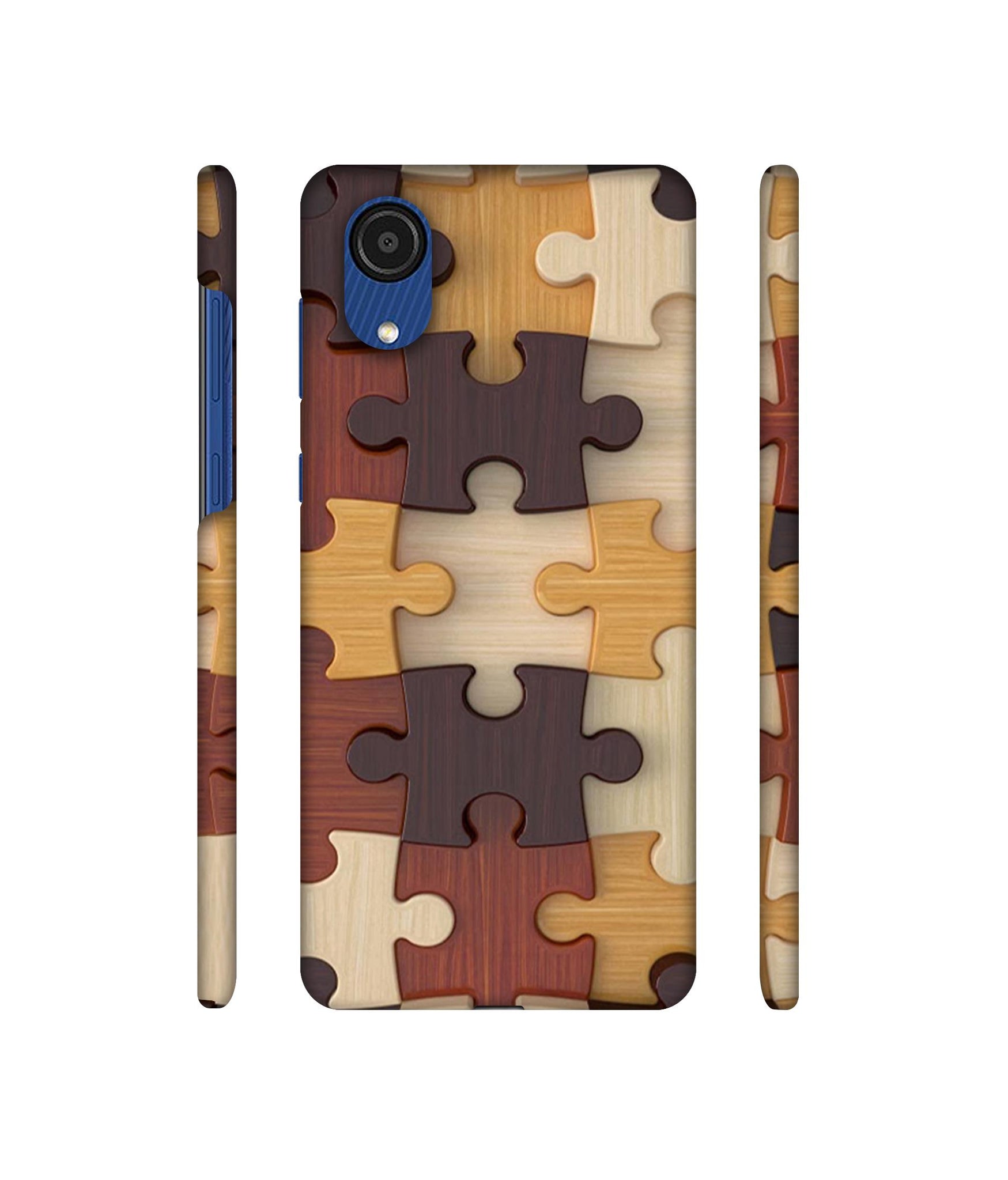 Puzzle Pattern Designer Hard Back Cover for Samsung Galaxy A03 Core