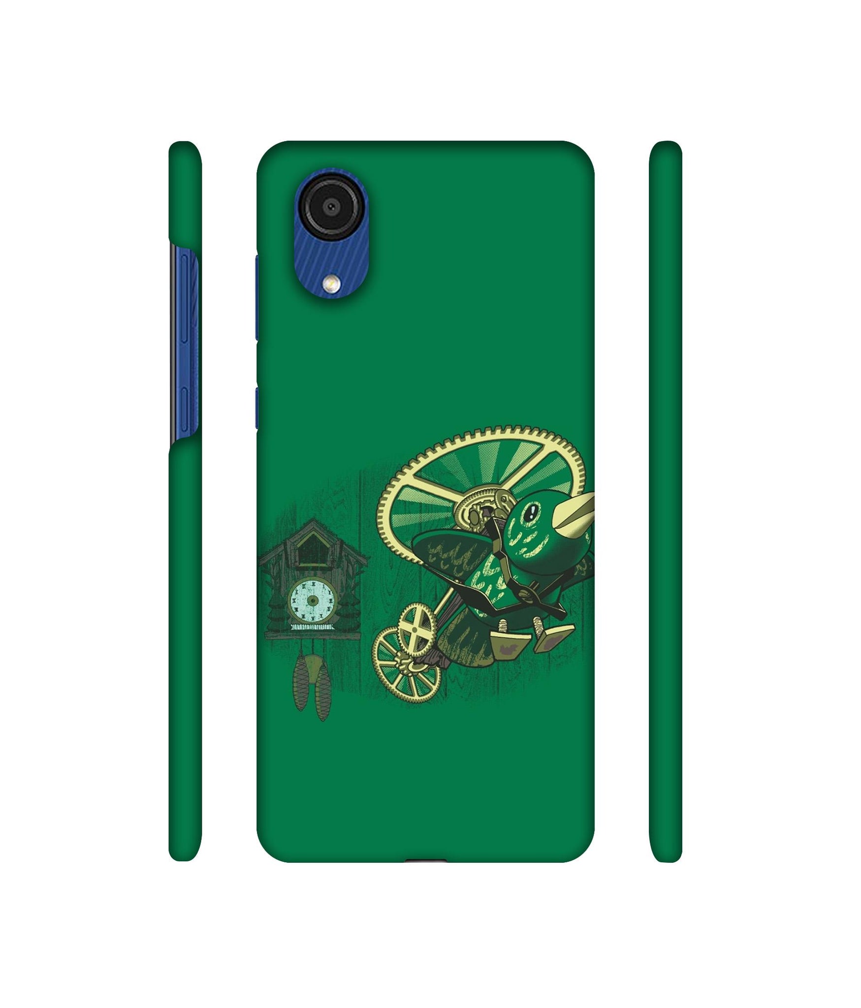 Clock Bird Designer Hard Back Cover for Samsung Galaxy A03 Core