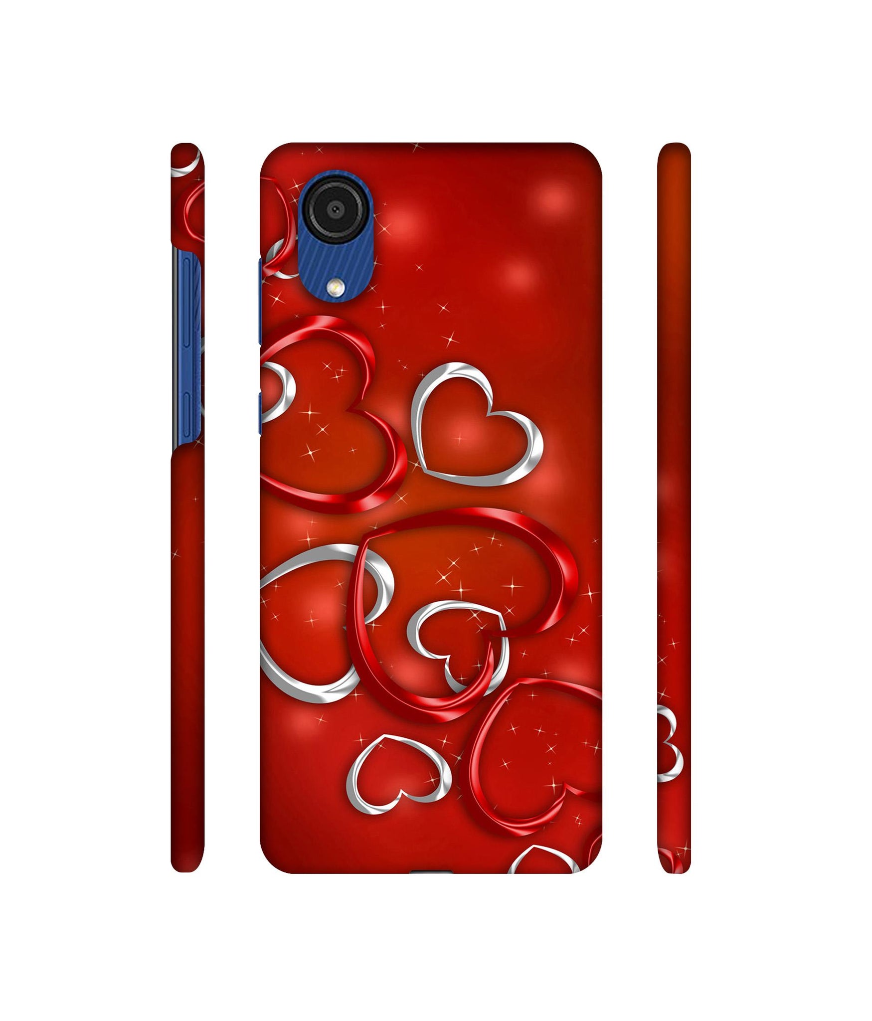 Hearts Designer Hard Back Cover for Samsung Galaxy A03 Core