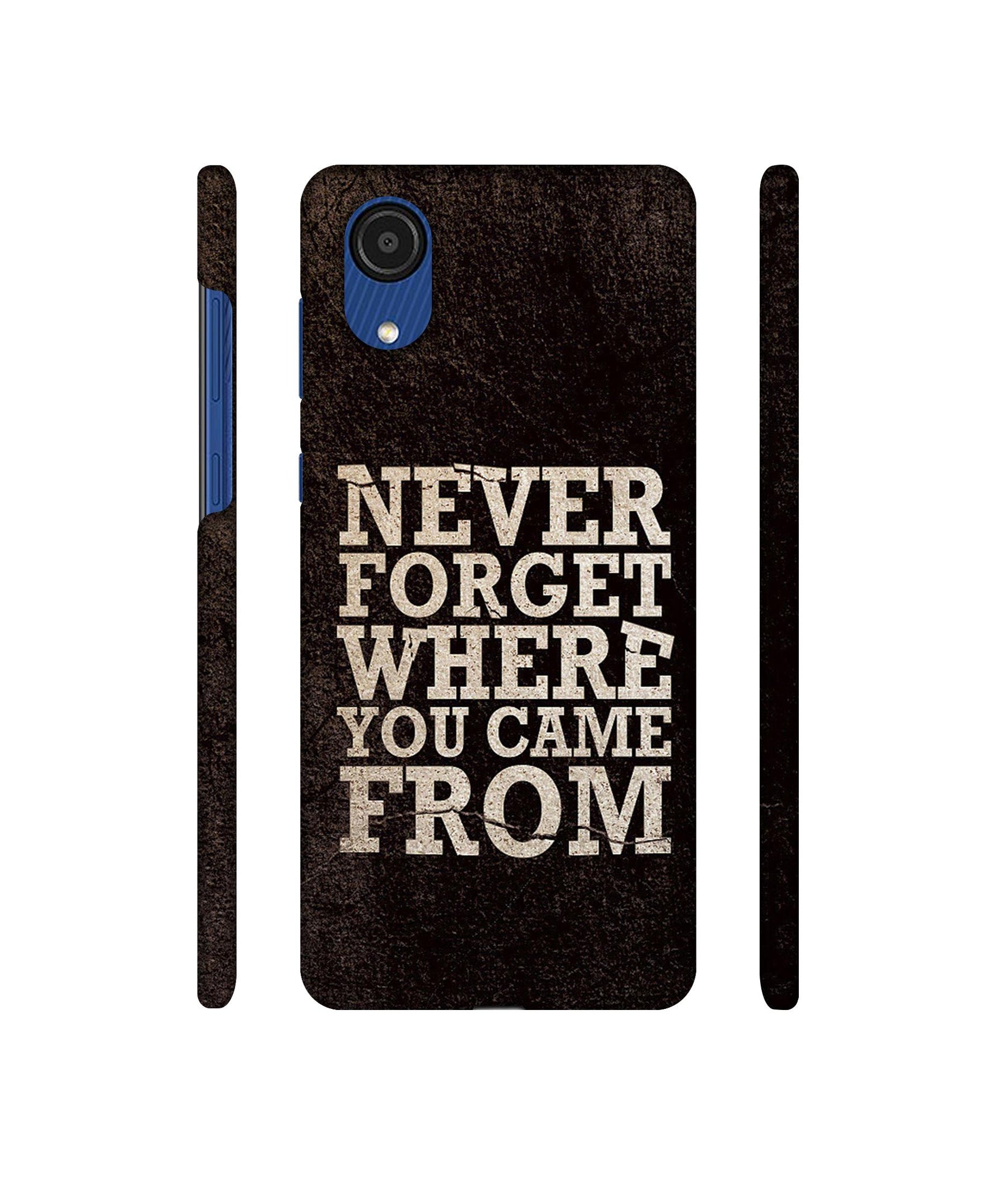 Thought Designer Hard Back Cover for Samsung Galaxy A03 Core