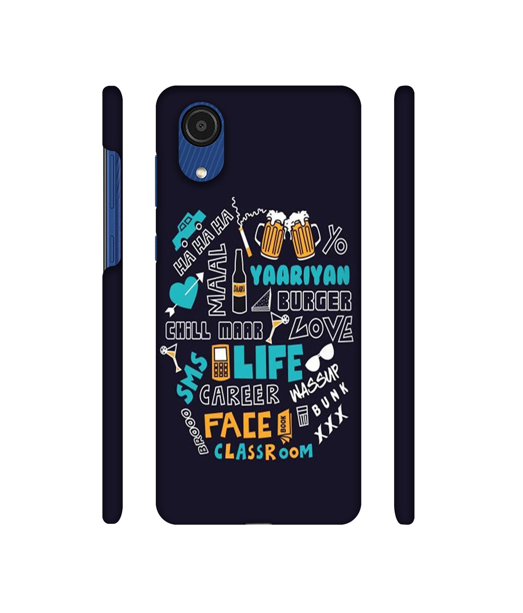Funny Quote Designer Hard Back Cover for Samsung Galaxy A03 Core