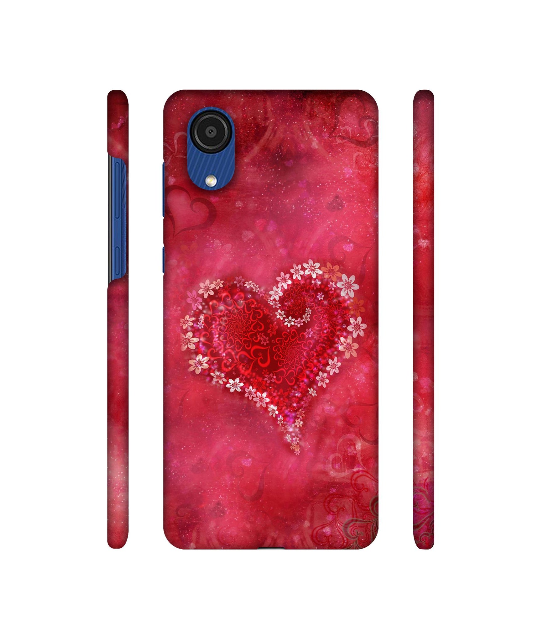 Heart Designer Hard Back Cover for Samsung Galaxy A03 Core