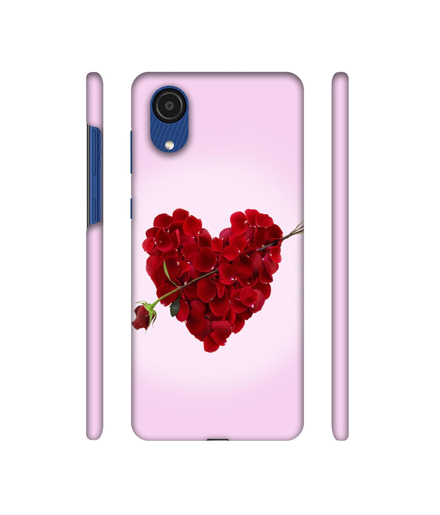 Heart Flower Designer Hard Back Cover for Samsung Galaxy A03 Core