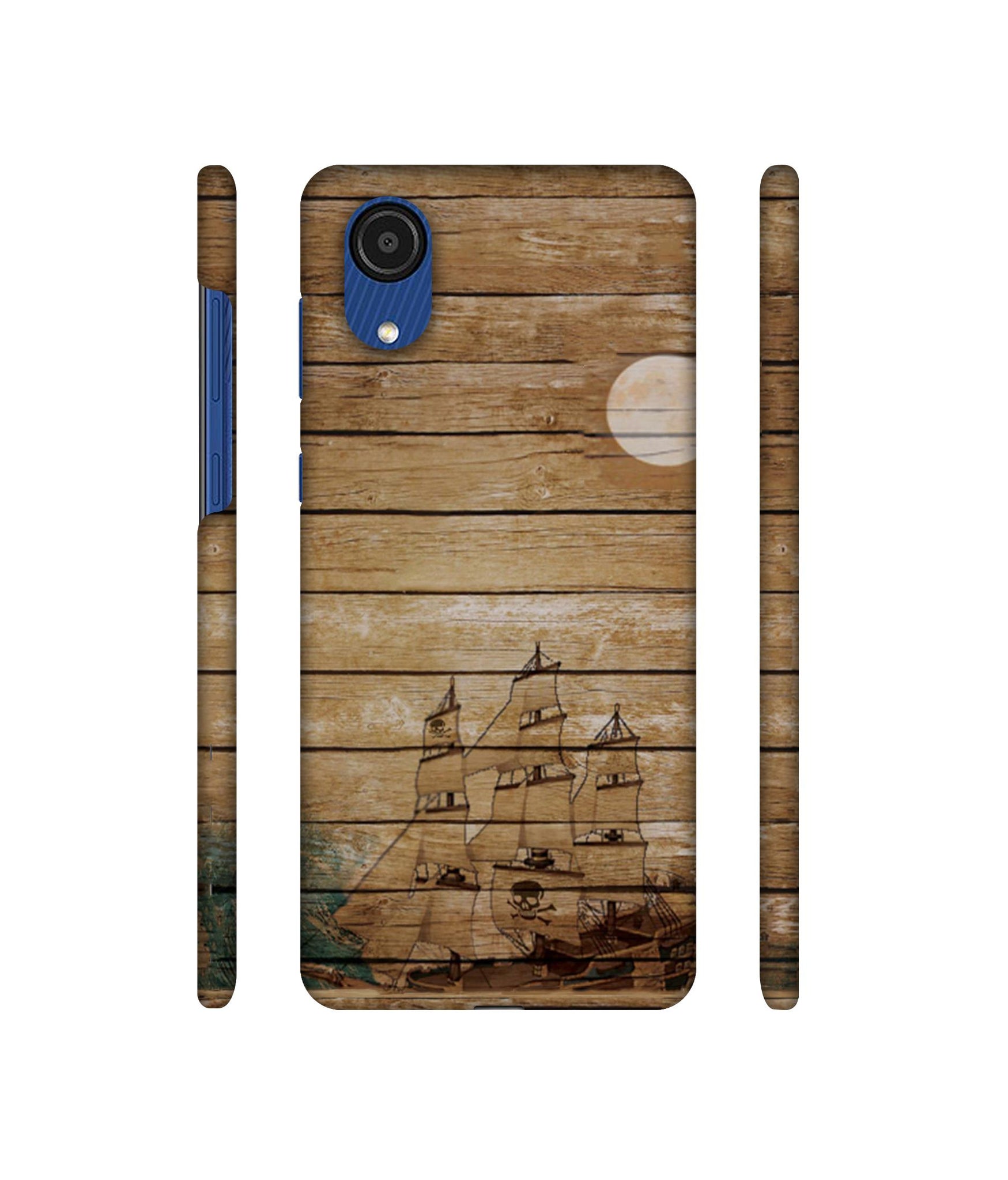 Wooden Pattern Designer Hard Back Cover for Samsung Galaxy A03 Core
