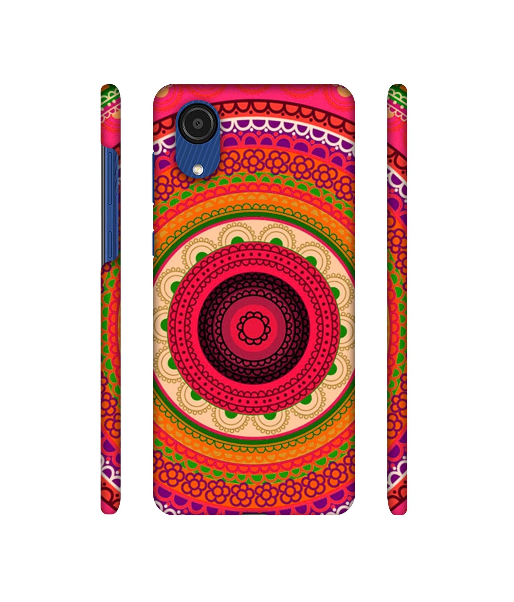 Round Rangoli Designer Hard Back Cover for Samsung Galaxy A03 Core