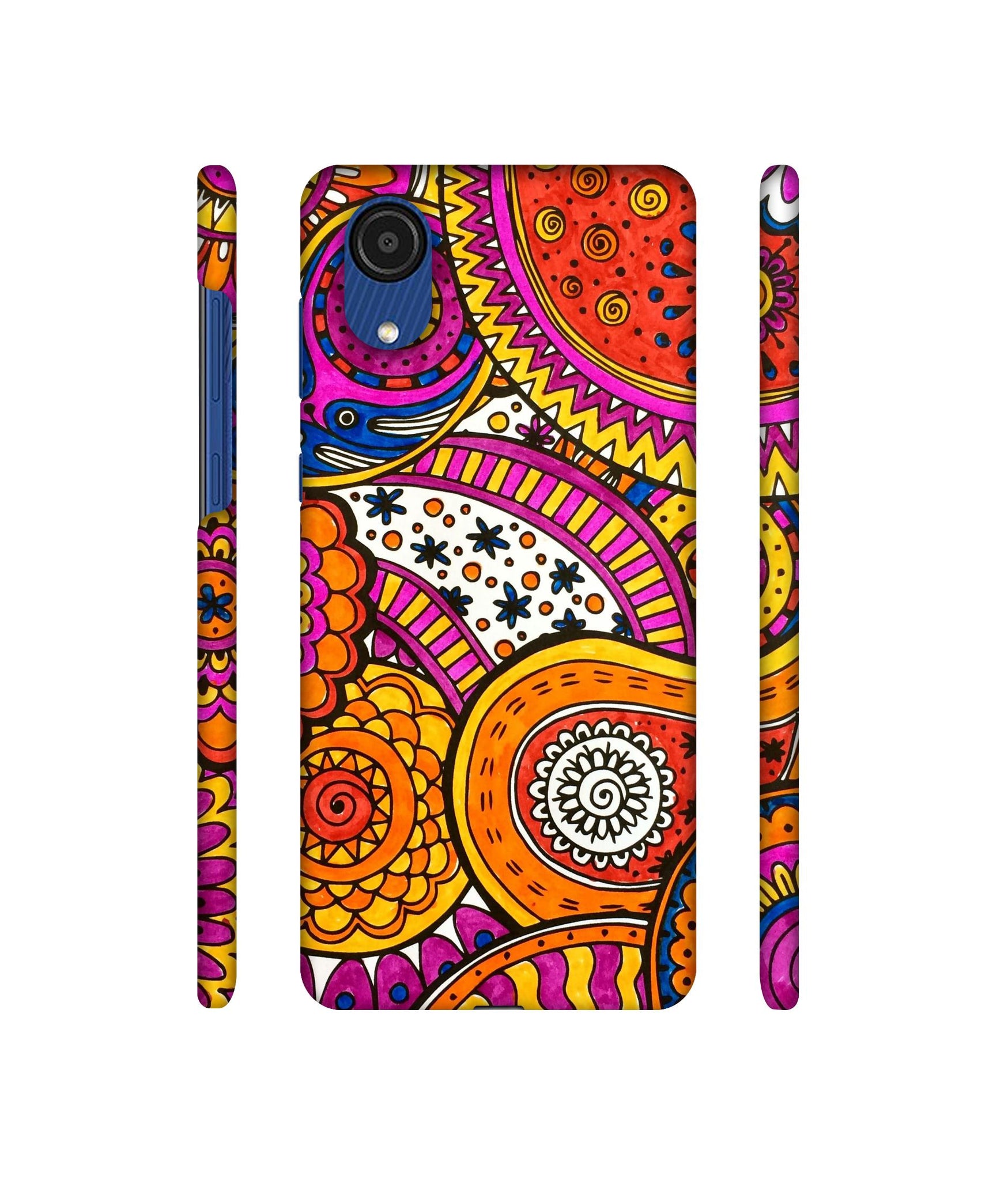 Rangoli Paisley Art Designer Hard Back Cover for Samsung Galaxy A03 Core