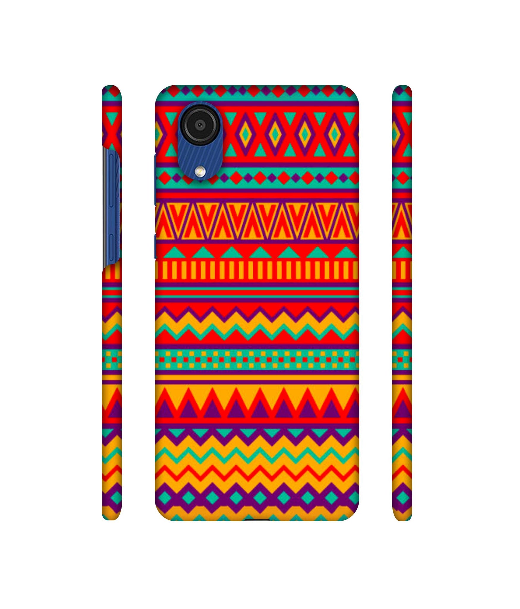 Multicolor Rangoli Art Designer Hard Back Cover for Samsung Galaxy A03 Core