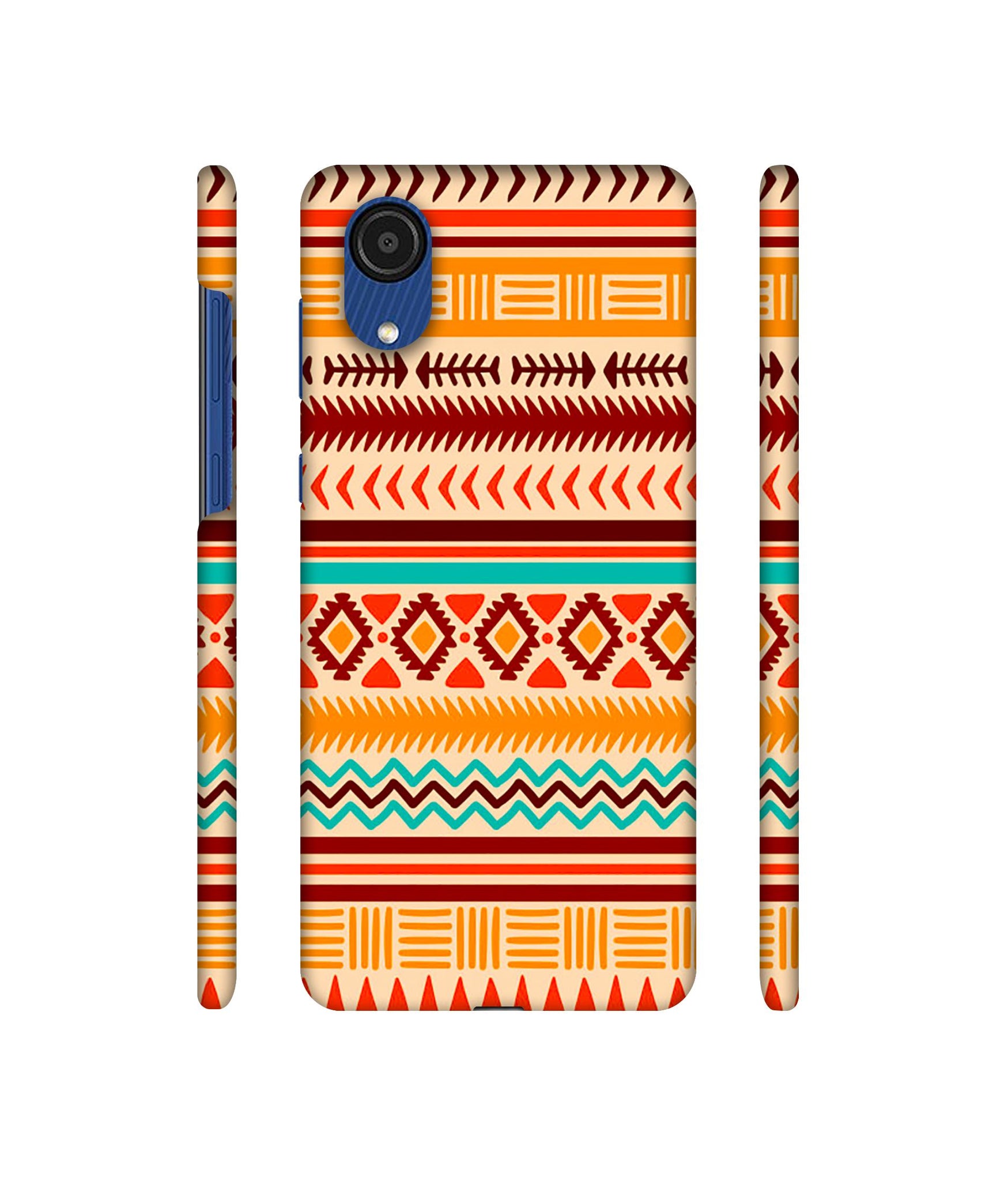 Marathi Rangoli Art Designer Hard Back Cover for Samsung Galaxy A03 Core