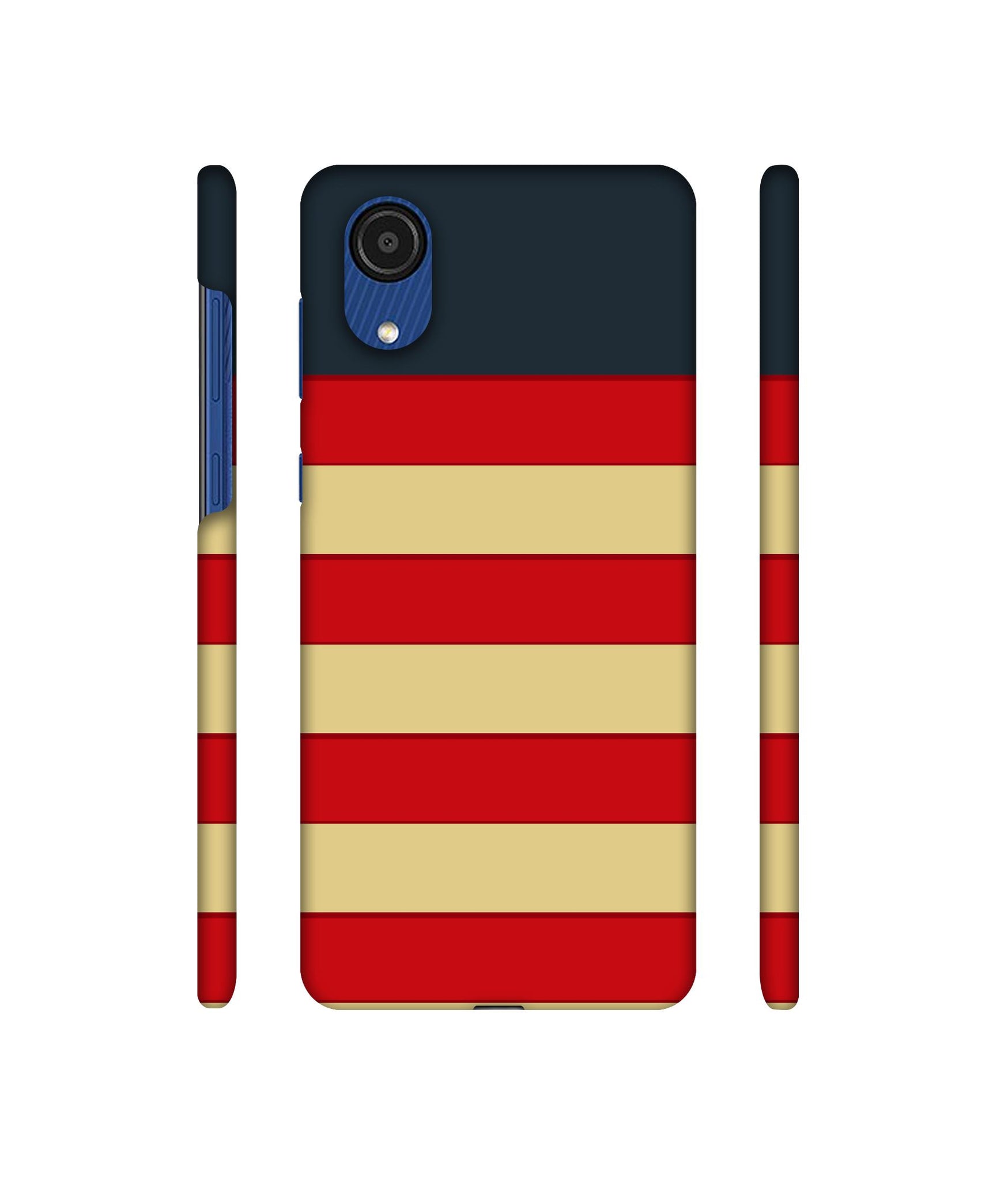 Multicolor Lines Designer Hard Back Cover for Samsung Galaxy A03 Core