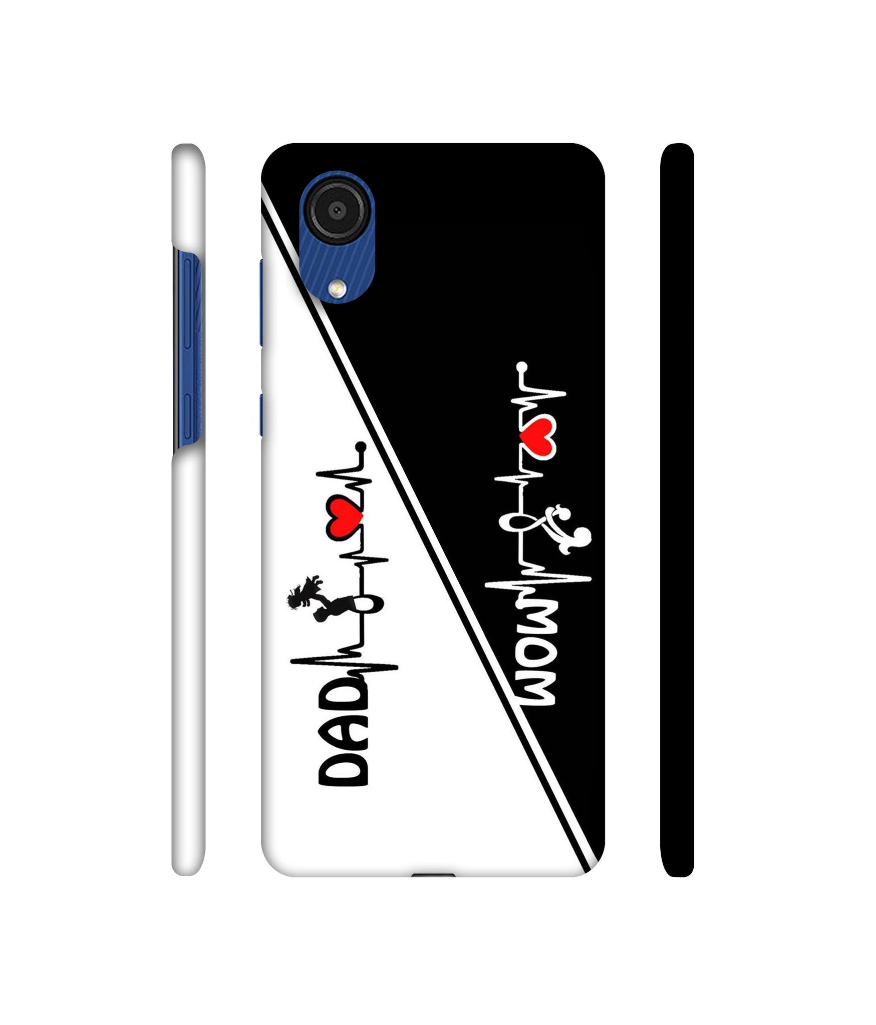 Mom and Dad Lover Designer Hard Back Cover for Samsung Galaxy A03 Core