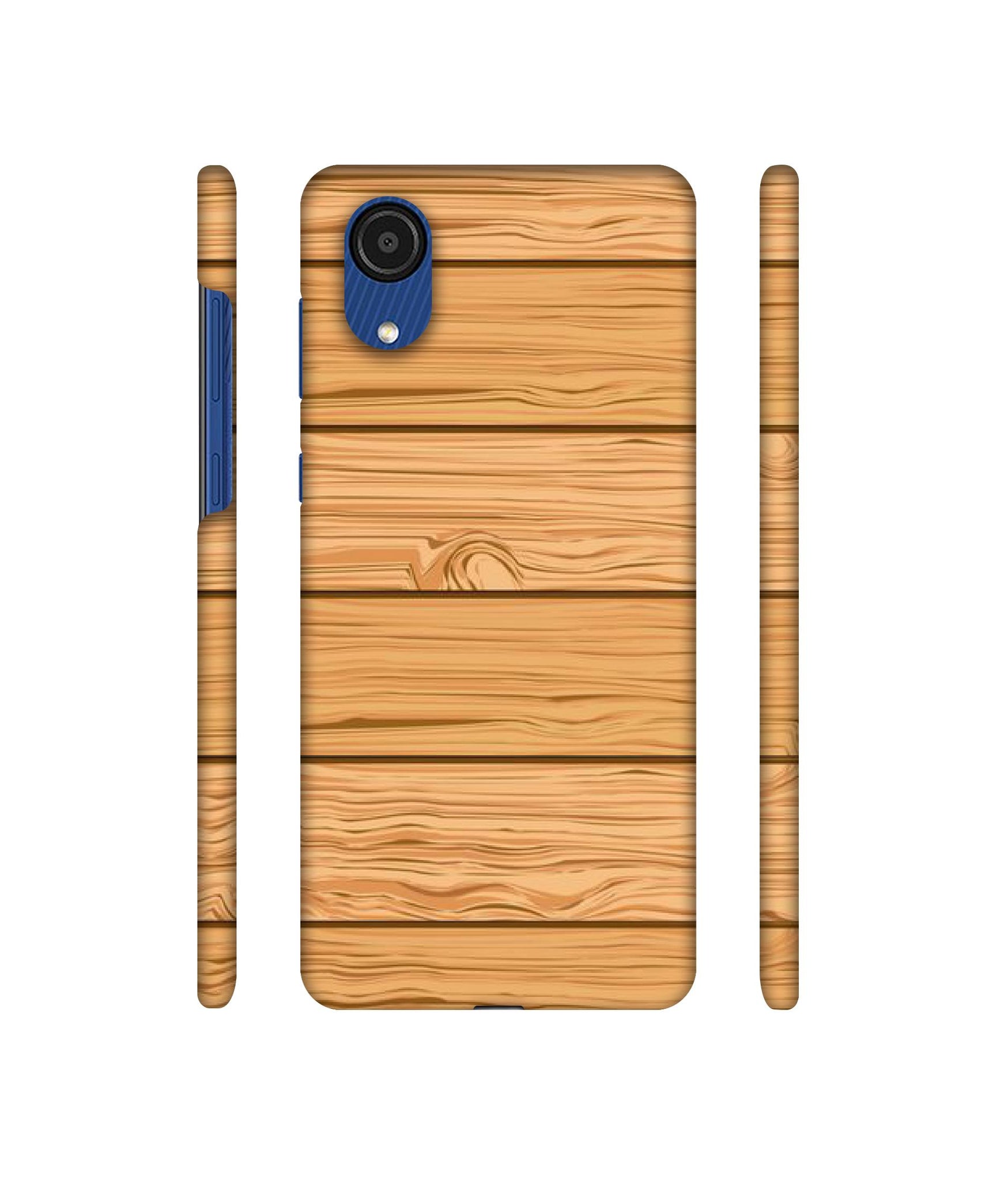 Wooden Texture Pattern Designer Hard Back Cover for Samsung Galaxy A03 Core