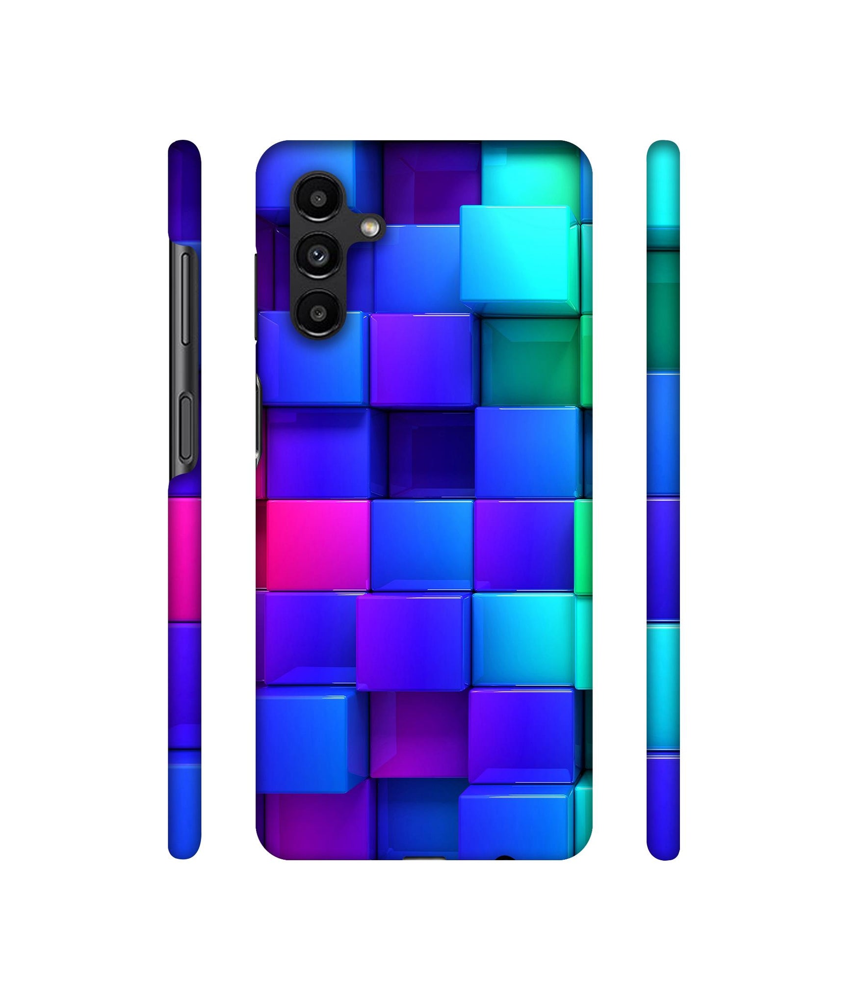 Blocks Rainbow 3D Graphics Designer Hard Back Cover for Samsung Galaxy A13 5G