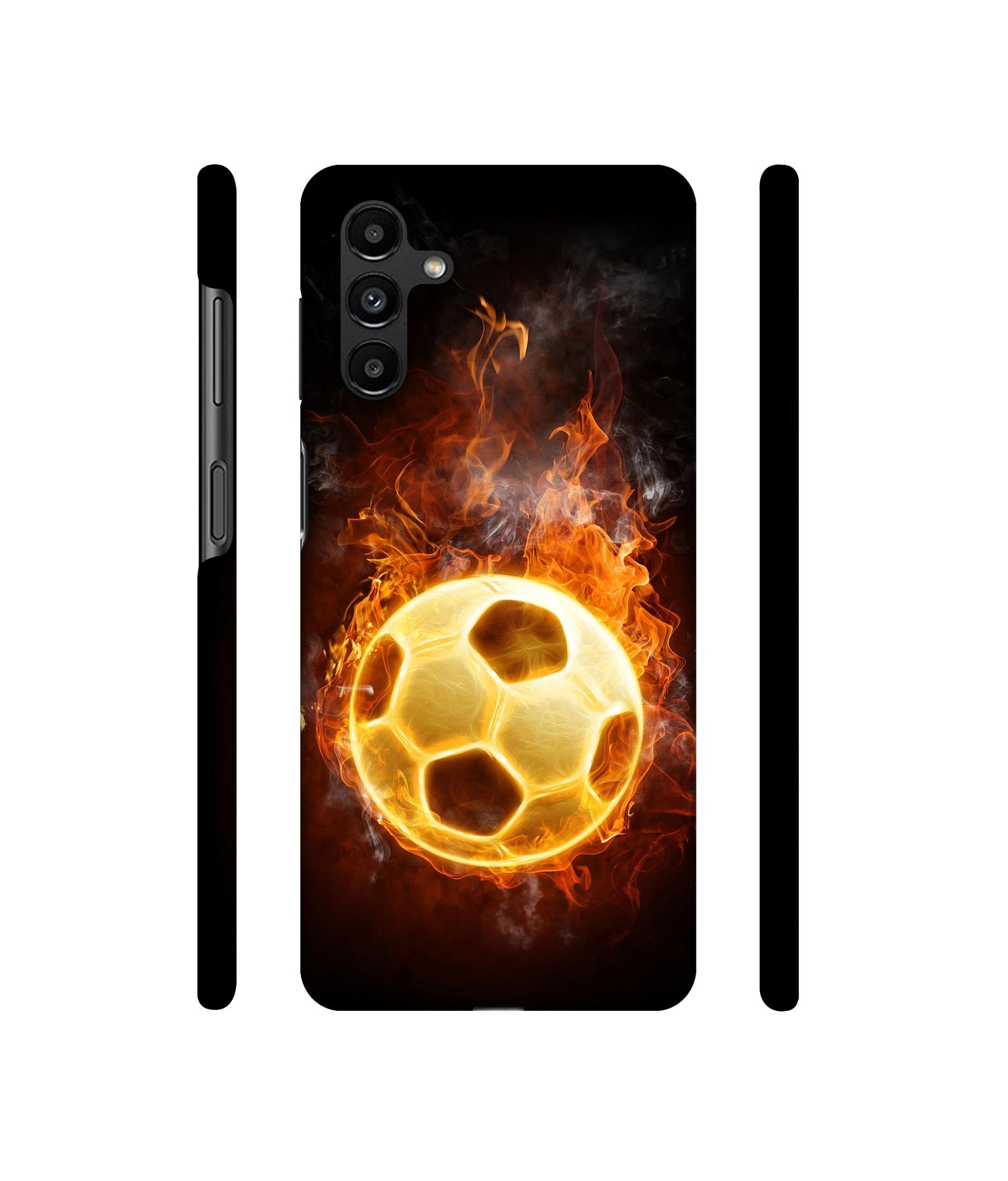 Football & Fire Designer Hard Back Cover for Samsung Galaxy A13 5G