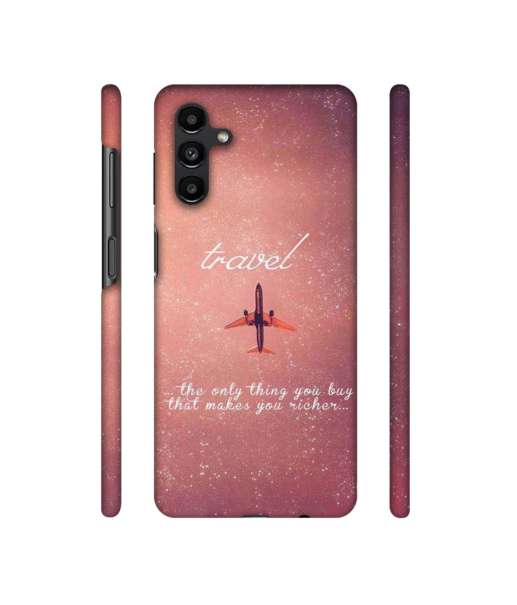 Travel with Plane Designer Hard Back Cover for Samsung Galaxy A13 5G