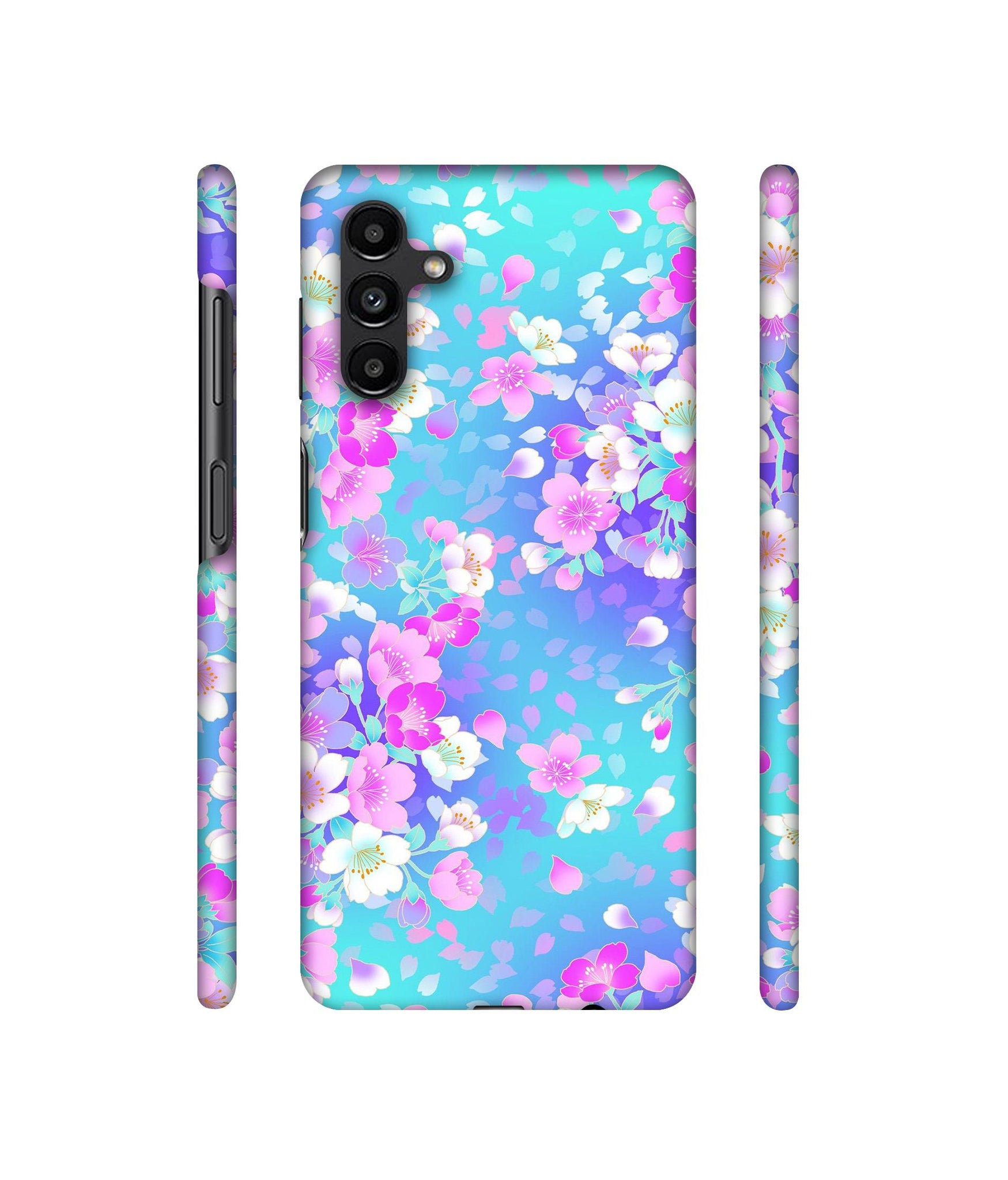 Floral Blue Pattern Designer Hard Back Cover for Samsung Galaxy A13 5G