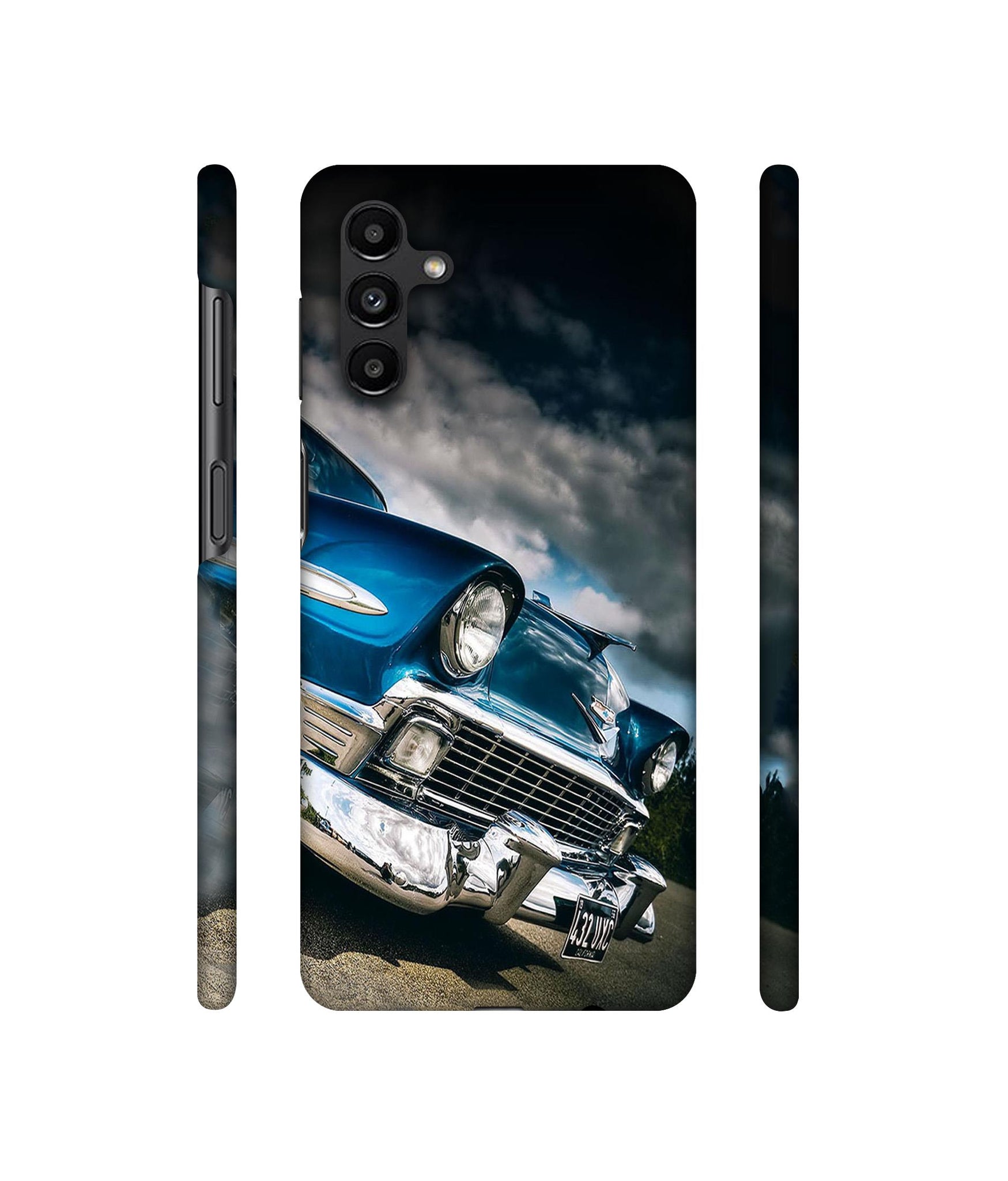 Vintage Car Pattern Designer Hard Back Cover for Samsung Galaxy A13 5G