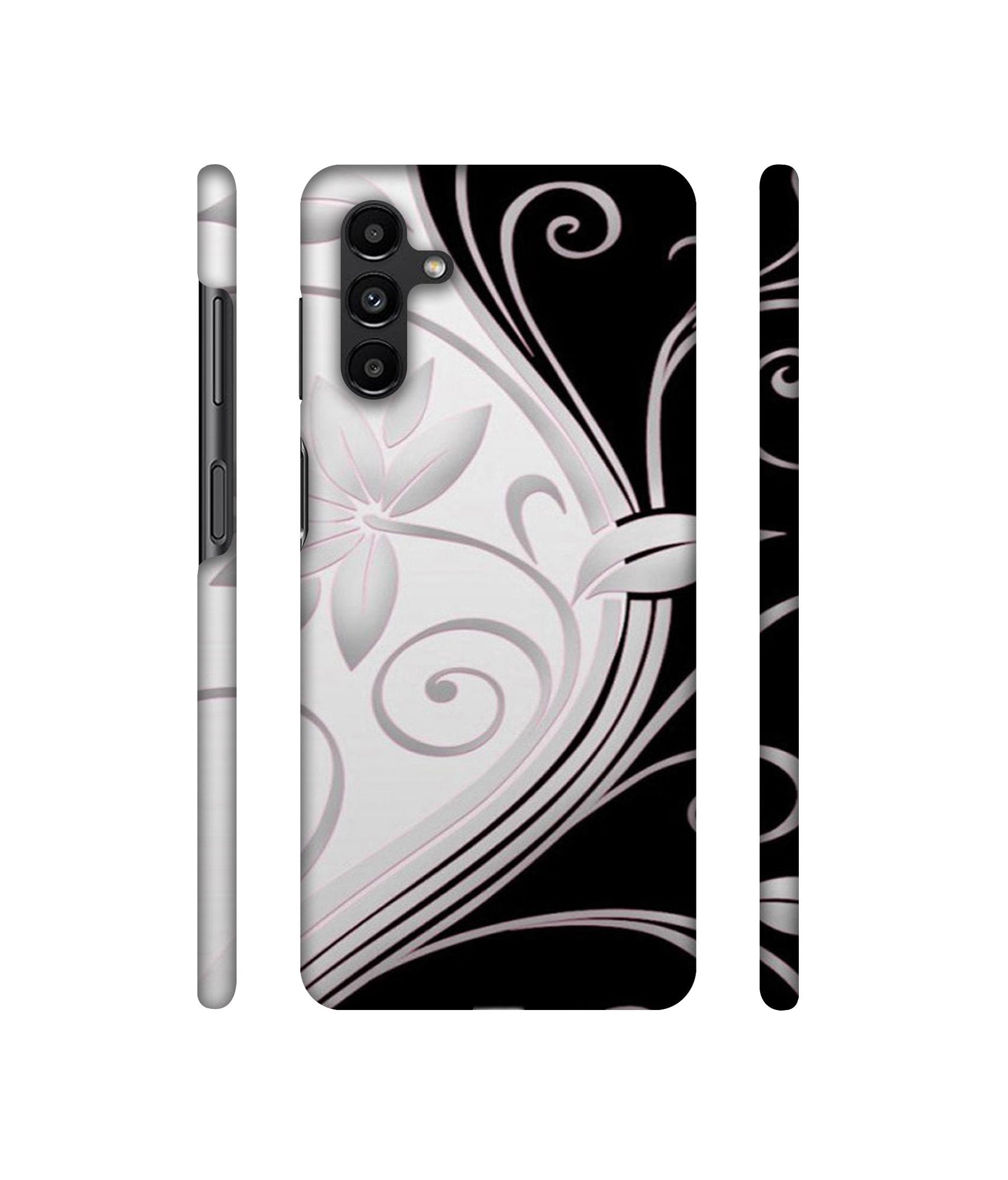 Black And White Flower Designer Hard Back Cover for Samsung Galaxy A13 5G