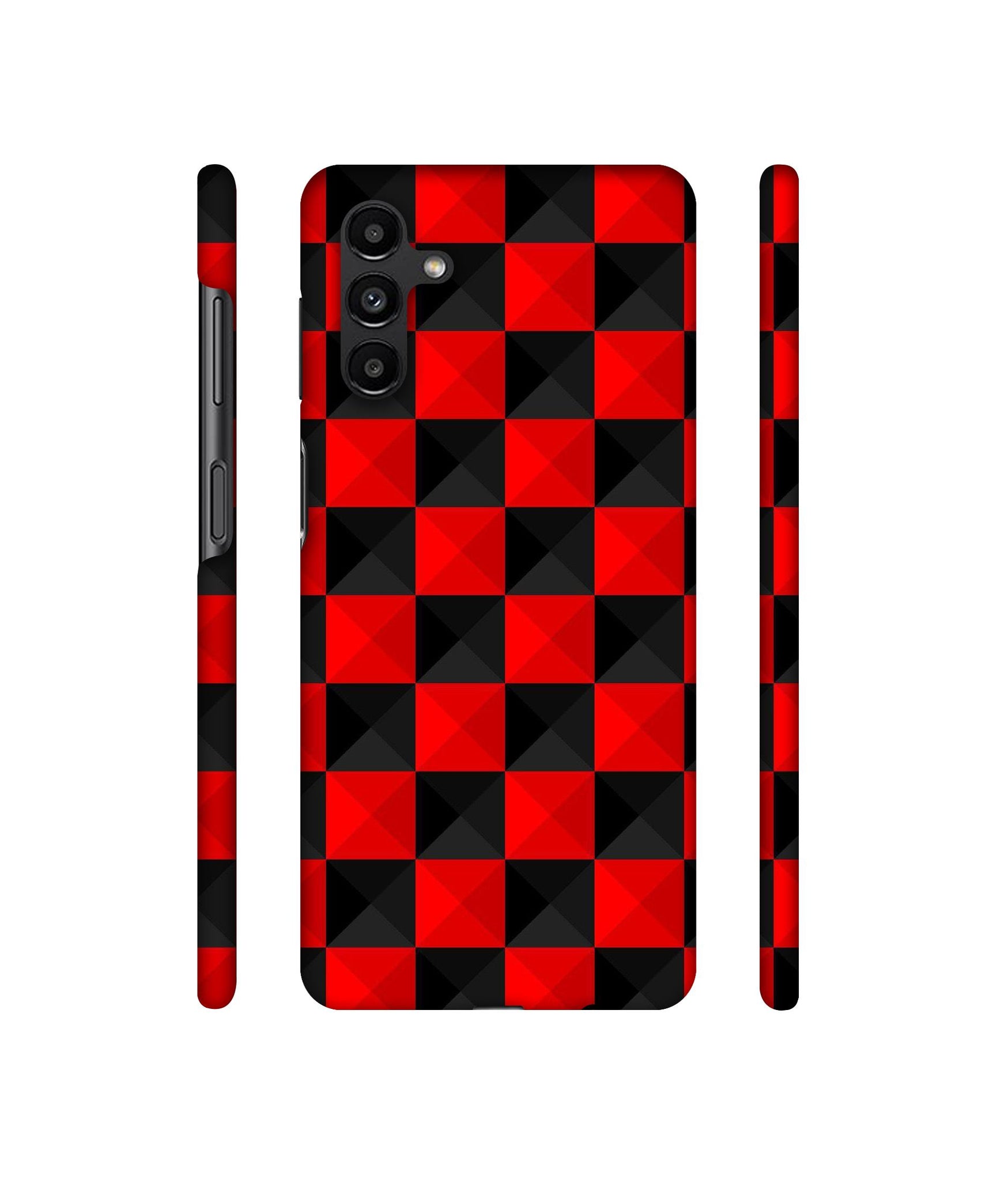 Red N Black Cubes Designer Hard Back Cover for Samsung Galaxy A13 5G