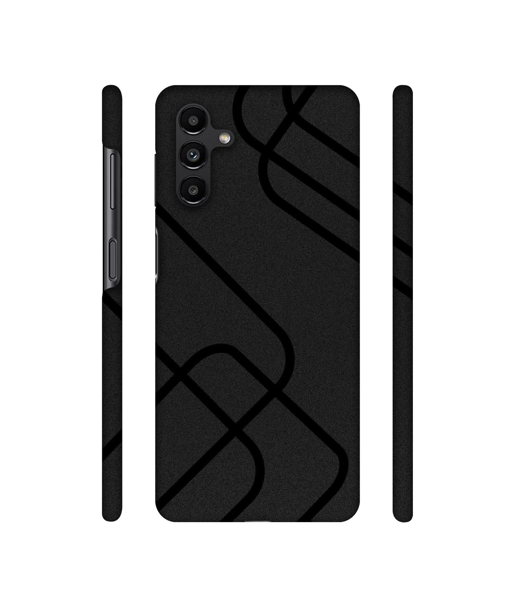 Zig-Zag Black Line Designer Hard Back Cover for Samsung Galaxy A13 5G