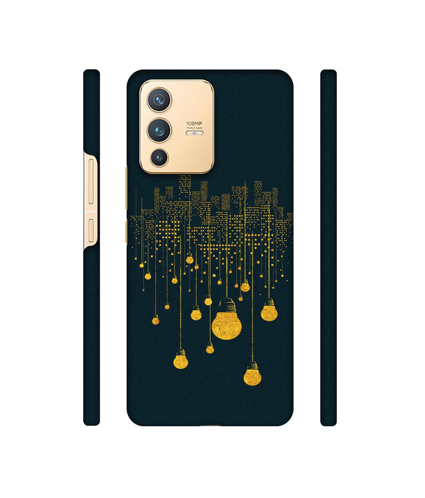 City Light Pattern Designer Hard Back Cover for Vivo V23 5G
