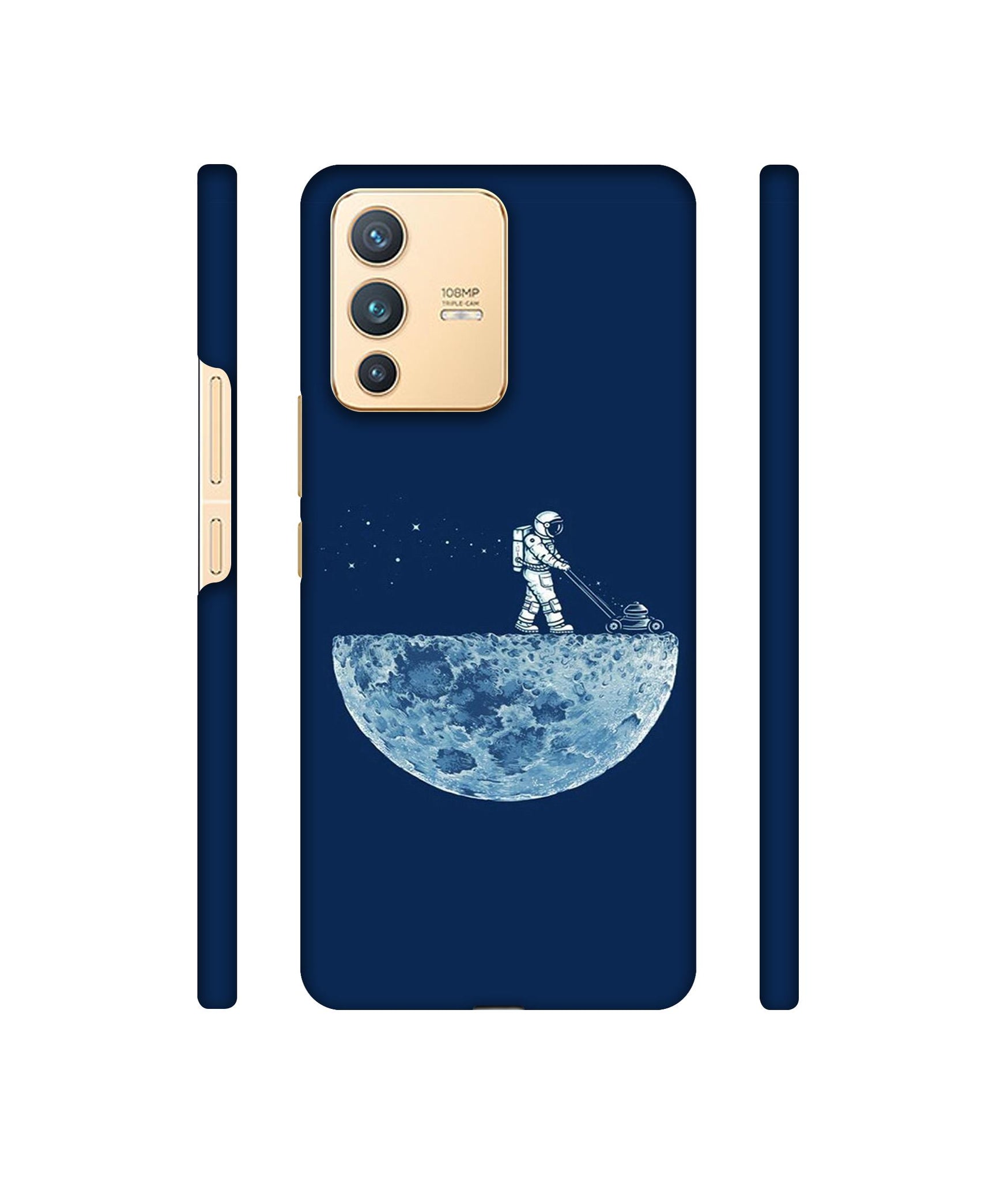 Moon Walk Designer Hard Back Cover for Vivo V23 5G
