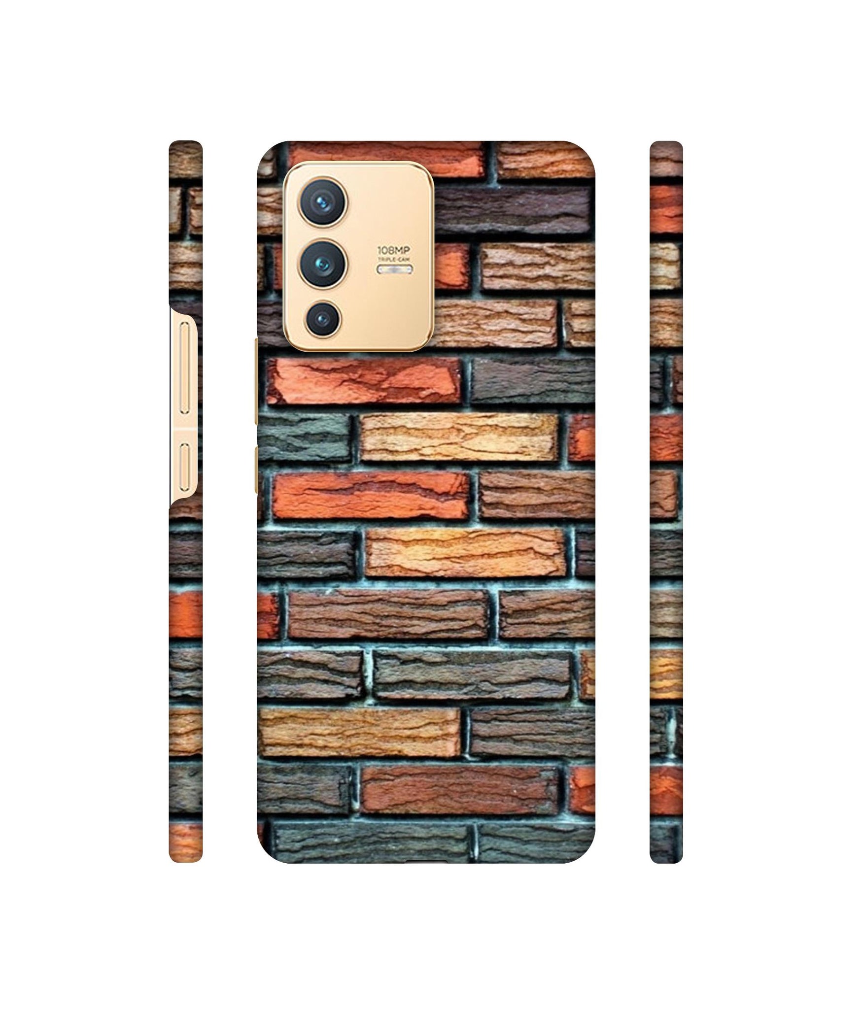 Brick Wall Designer Hard Back Cover for Vivo V23 5G