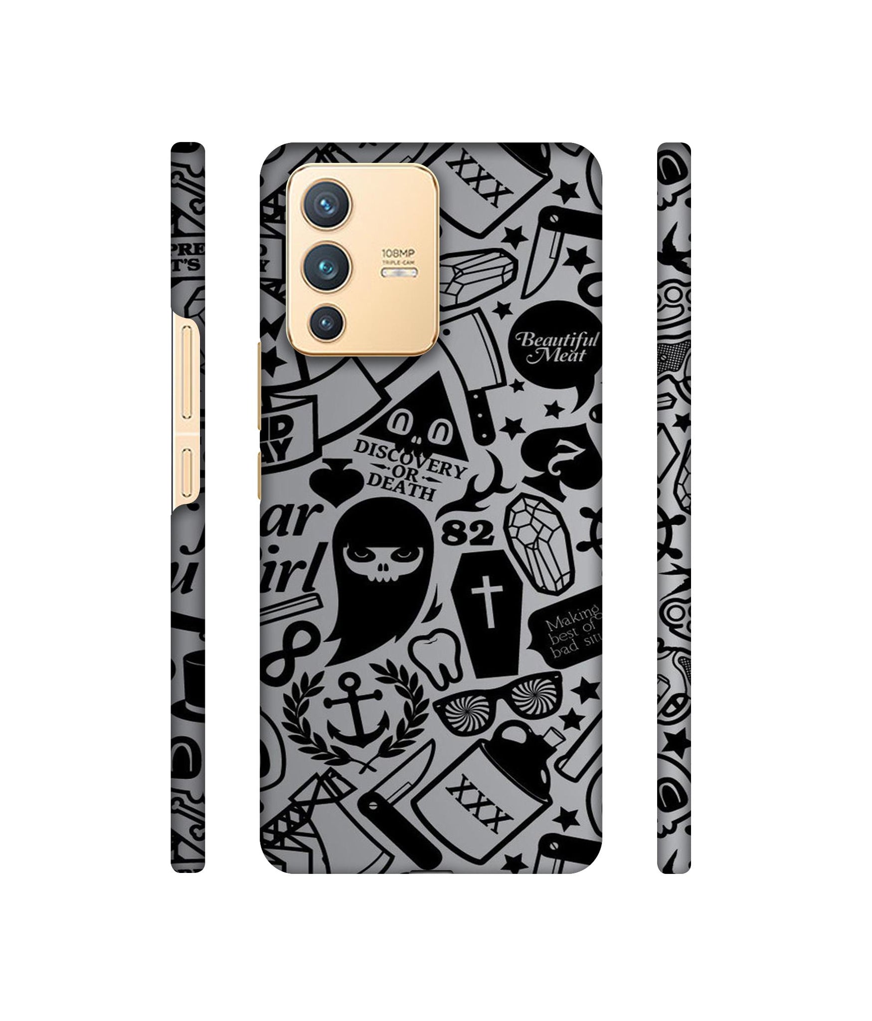 Discover Or Death Designer Hard Back Cover for Vivo V23 5G