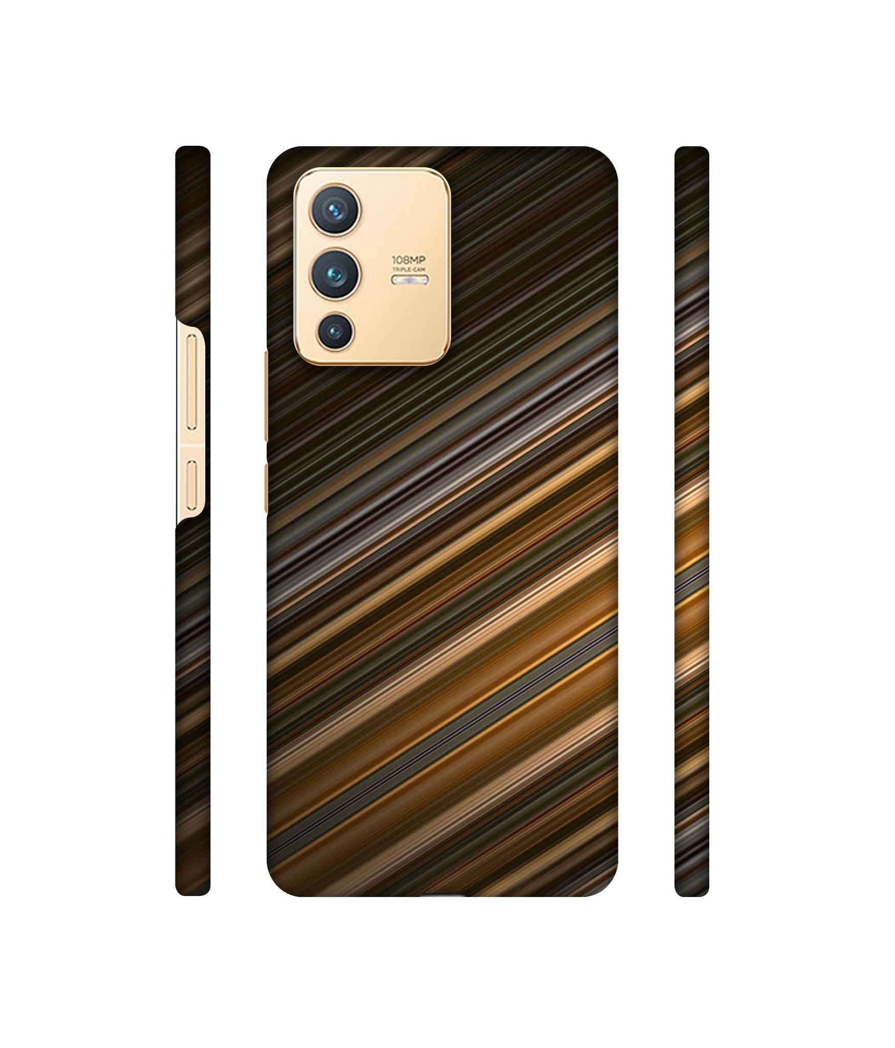 Stripes Designer Hard Back Cover for Vivo V23 5G