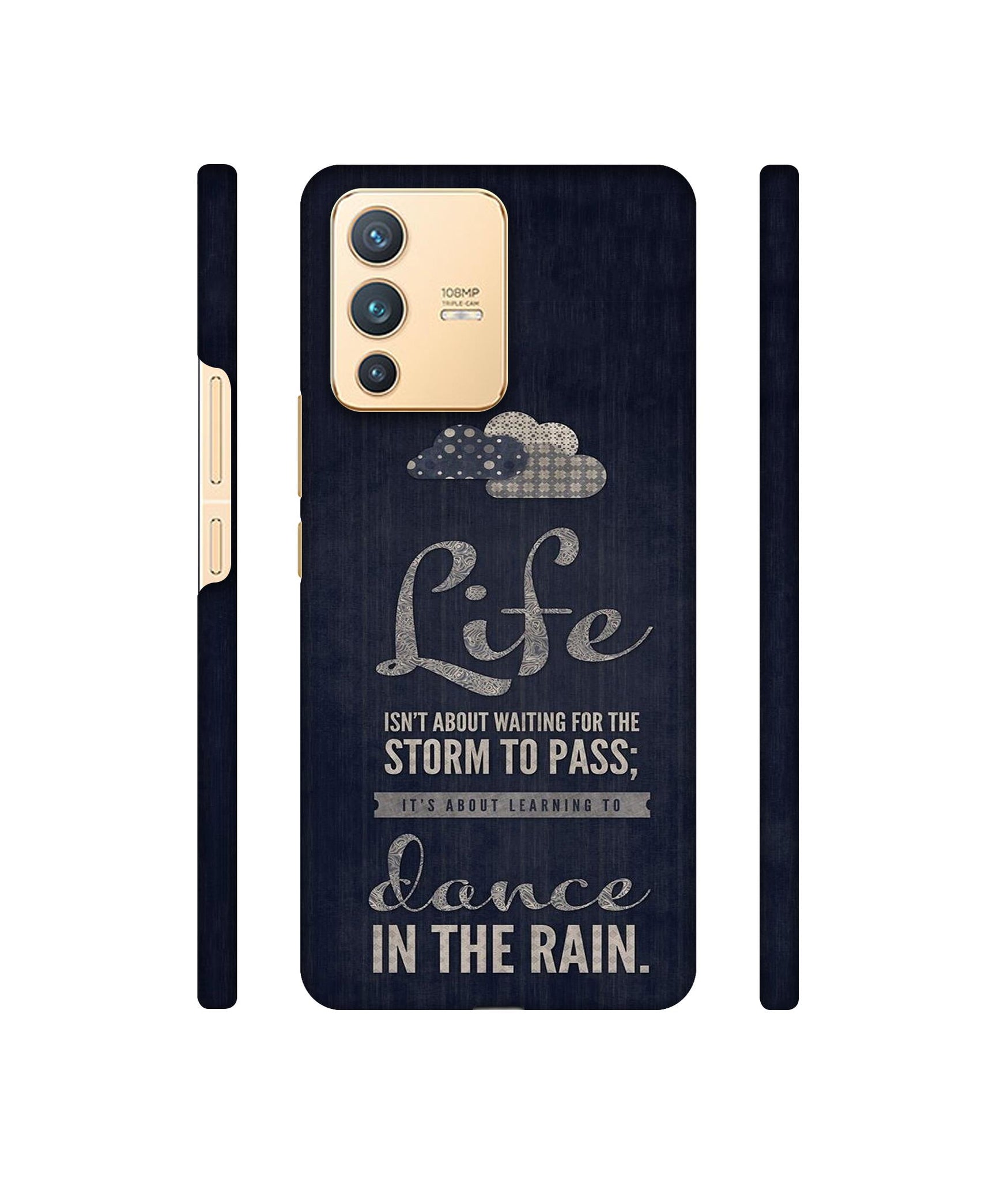 Life in The Rain Designer Hard Back Cover for Vivo V23 5G