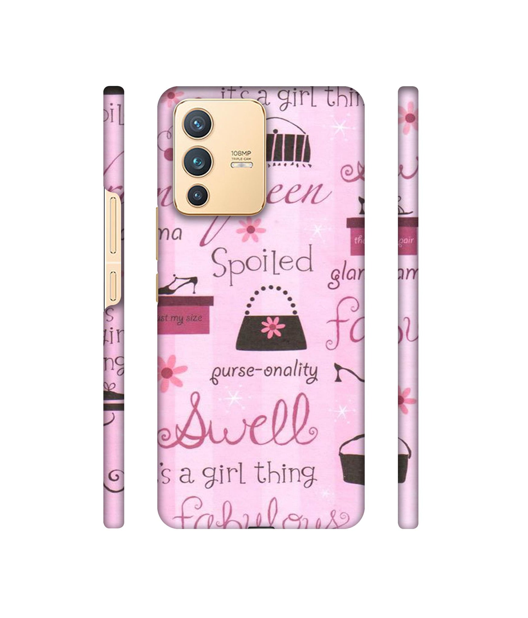 Its A Girl Thing Designer Hard Back Cover for Vivo V23 5G