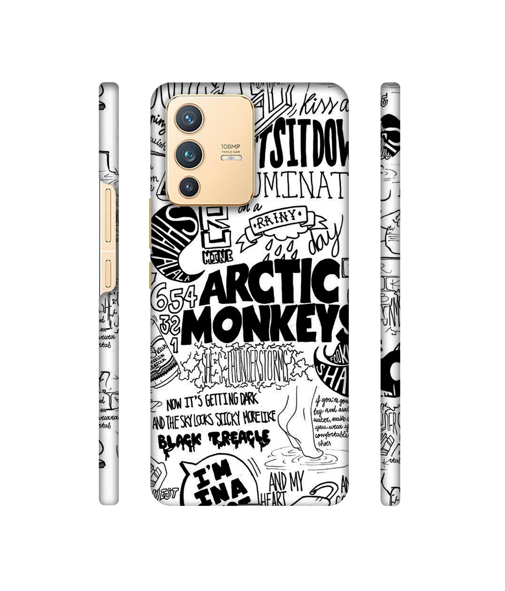 Arctic Monkeys Pattern Designer Hard Back Cover for Vivo V23 5G