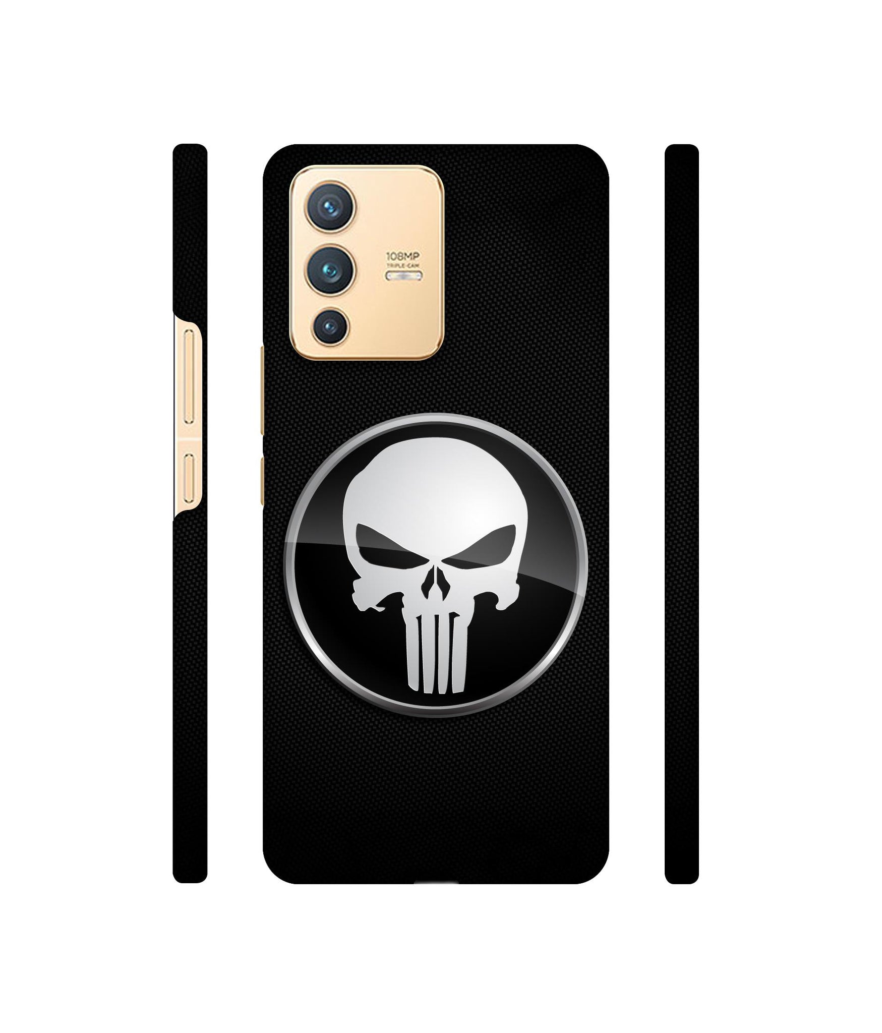 Skull Pattern Designer Hard Back Cover for Vivo V23 5G