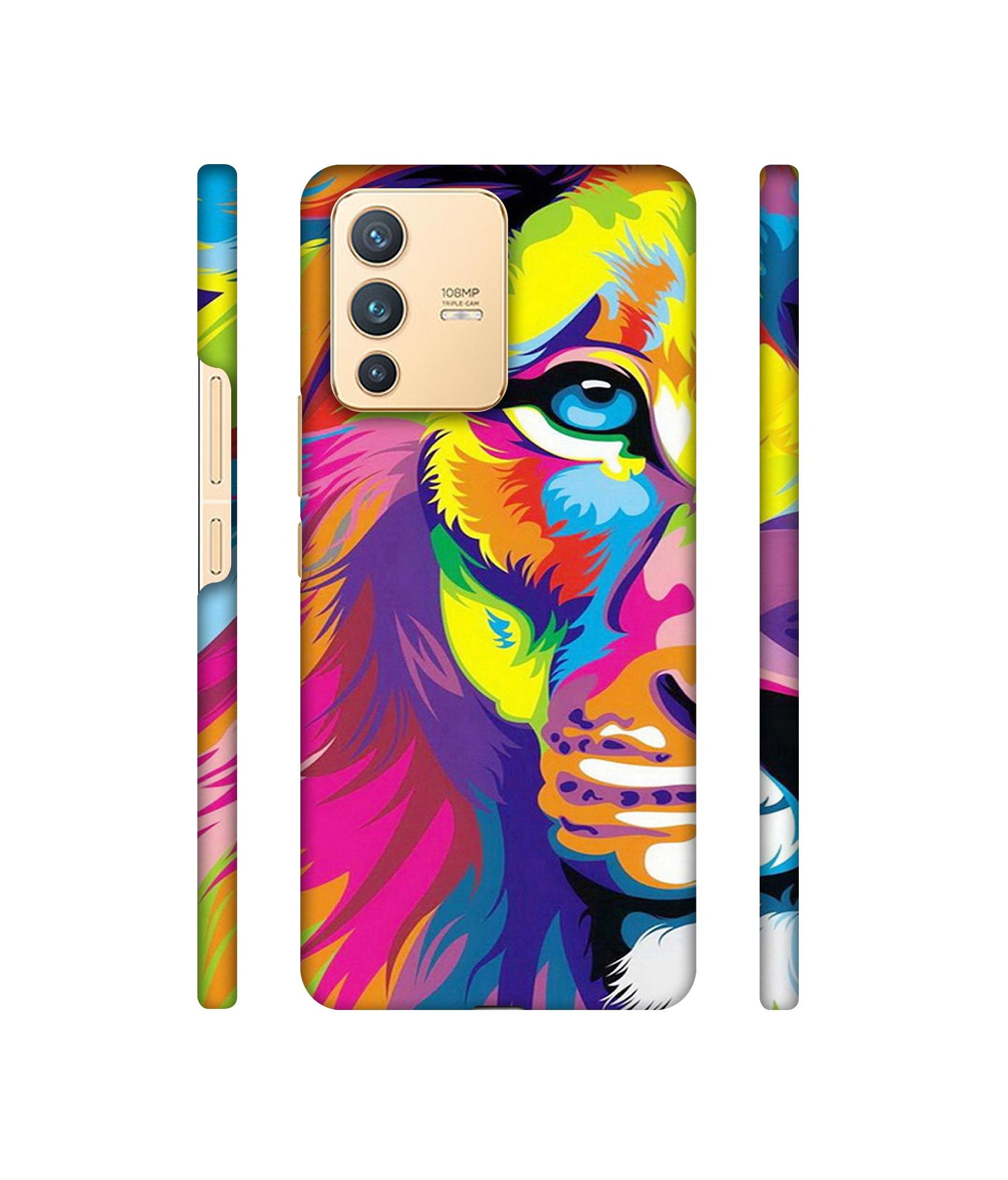 Lion Designer Hard Back Cover for Vivo V23 5G