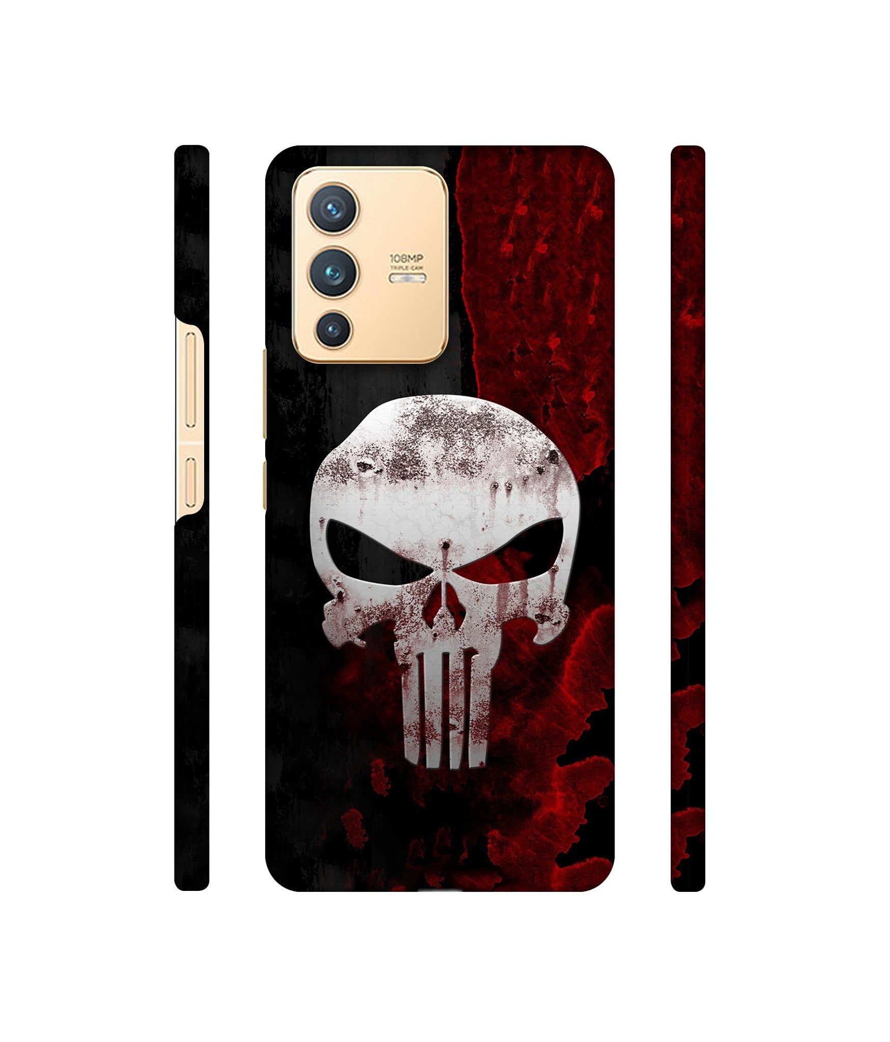Punisher Skull Designer Hard Back Cover for Vivo V23 5G