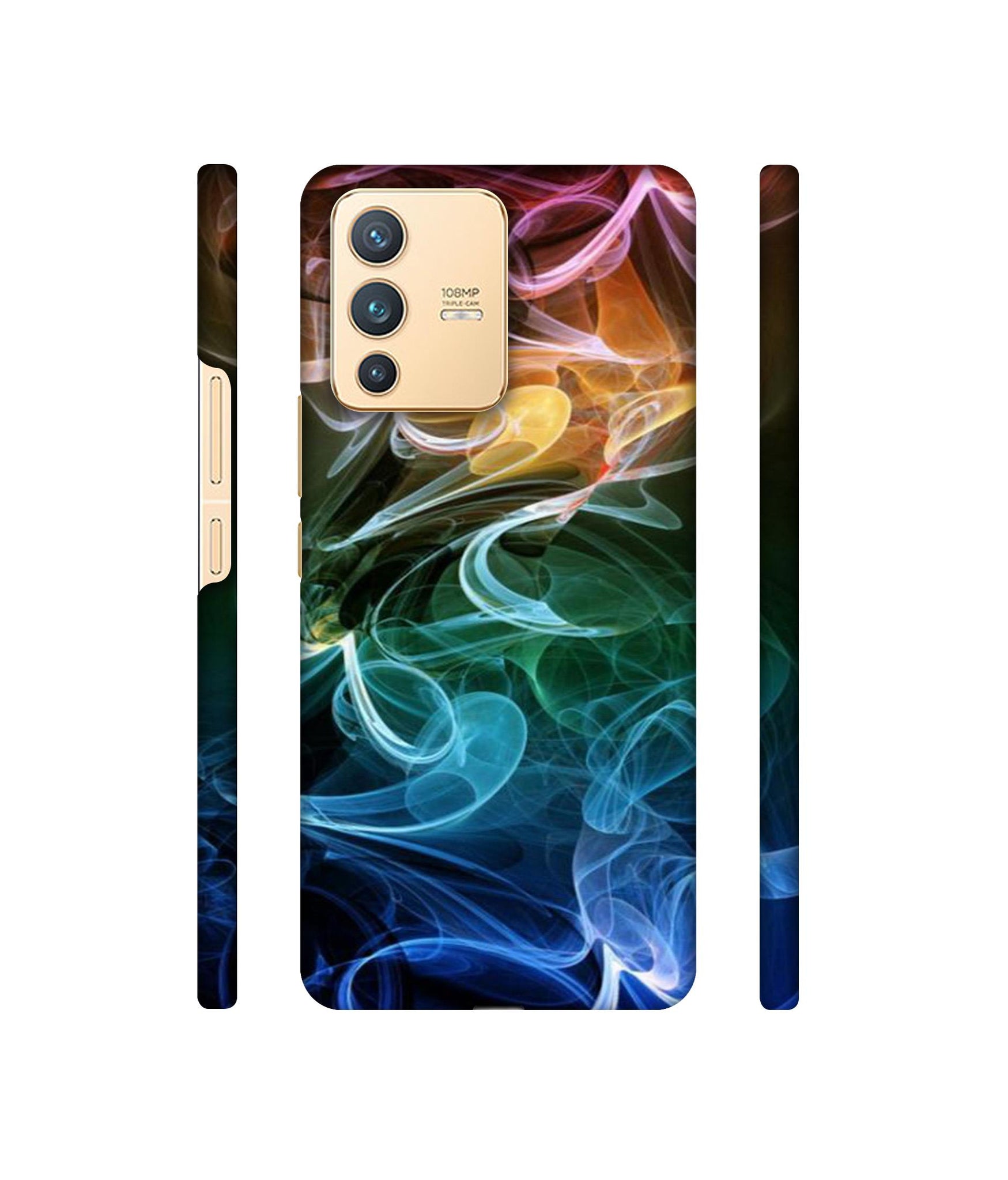 Smoky Pattern Designer Hard Back Cover for Vivo V23 5G