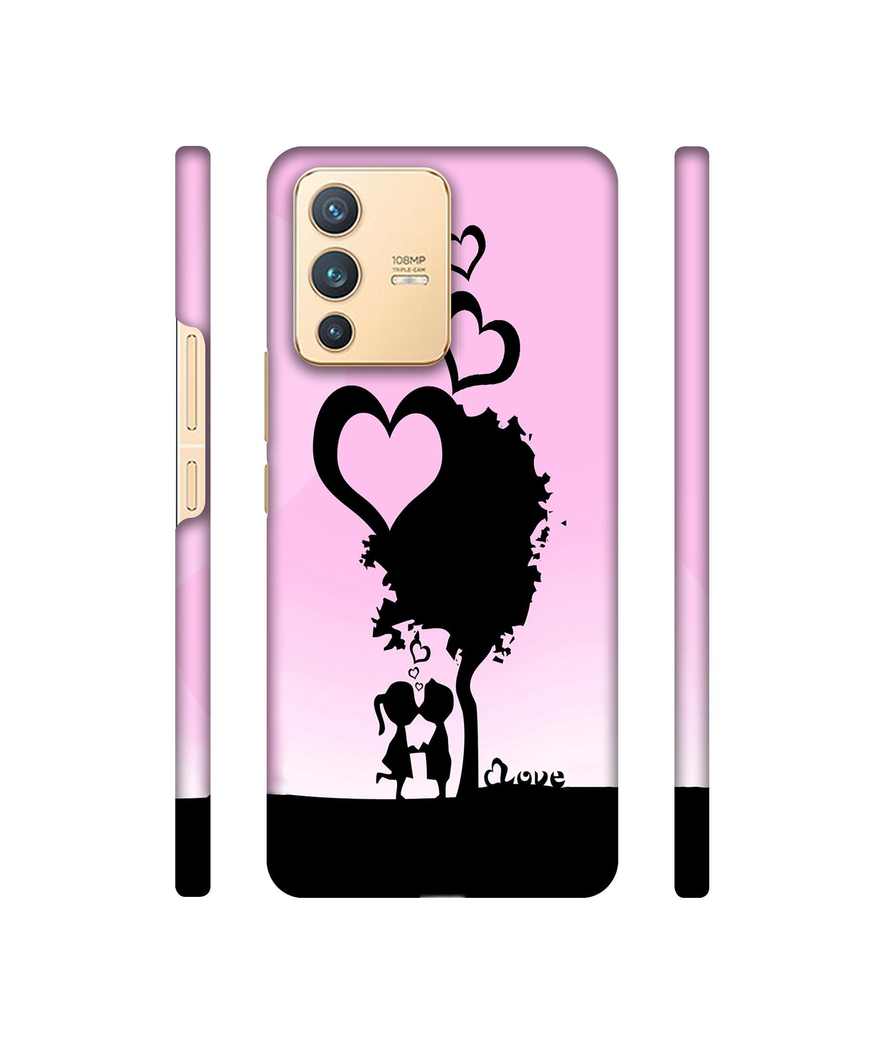 Sweet Love Designer Hard Back Cover for Vivo V23 5G