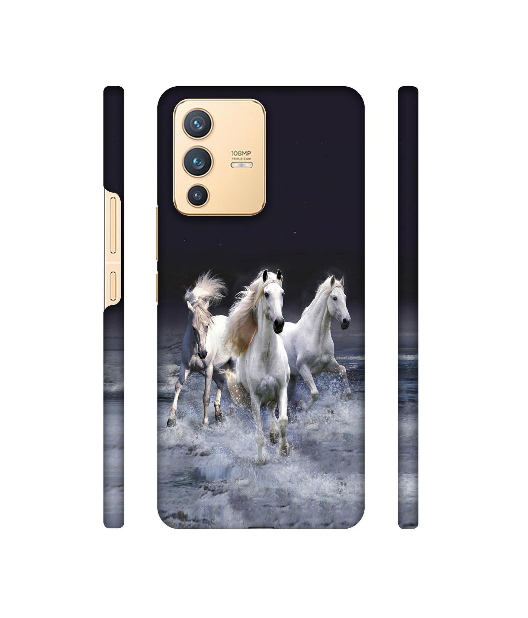 Mystic Horse Designer Hard Back Cover for Vivo V23 5G