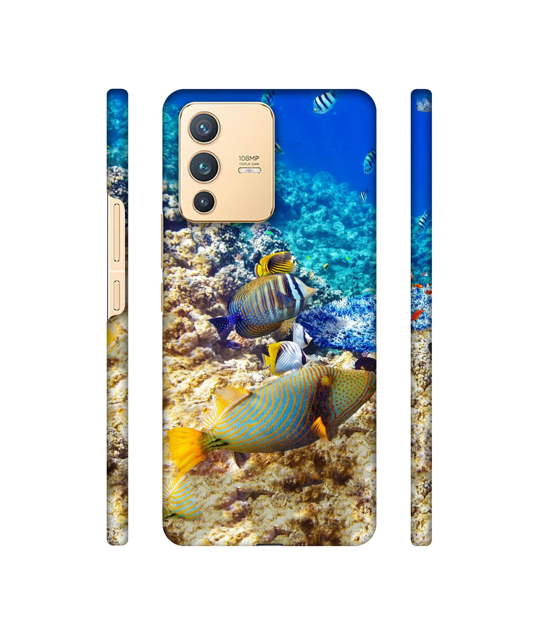 Underwater World Designer Hard Back Cover for Vivo V23 5G