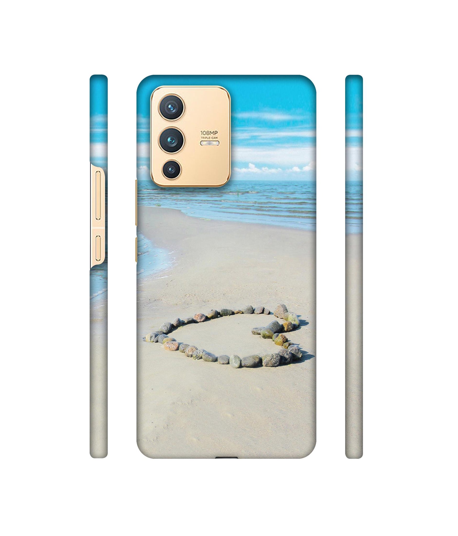 Stone Love Designer Hard Back Cover for Vivo V23 5G